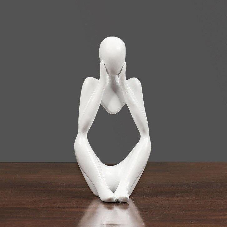 Mente Sculptuur | Abstracte Denker, Duurzaam Hars
