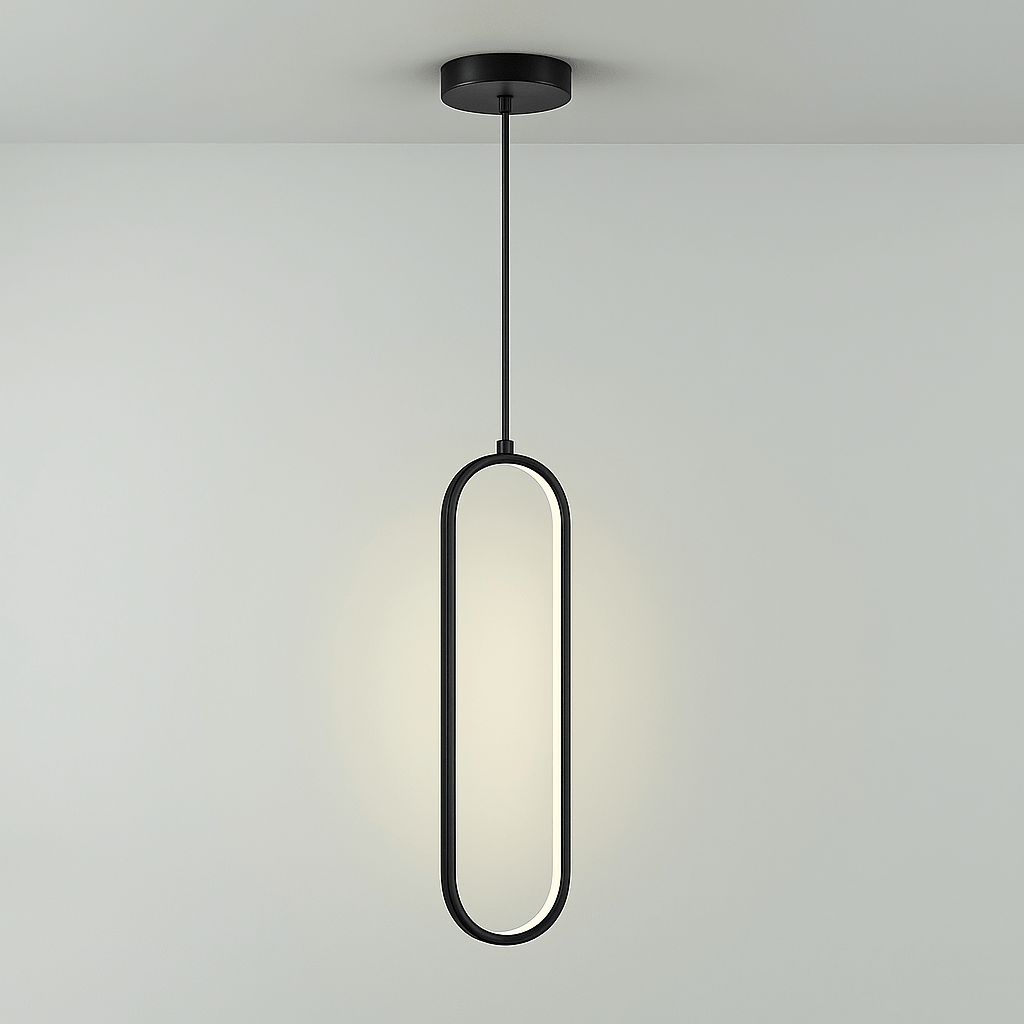 Cleo LED Hanglamp | Ovale Vorm, Geborsteld Goud of Zwart