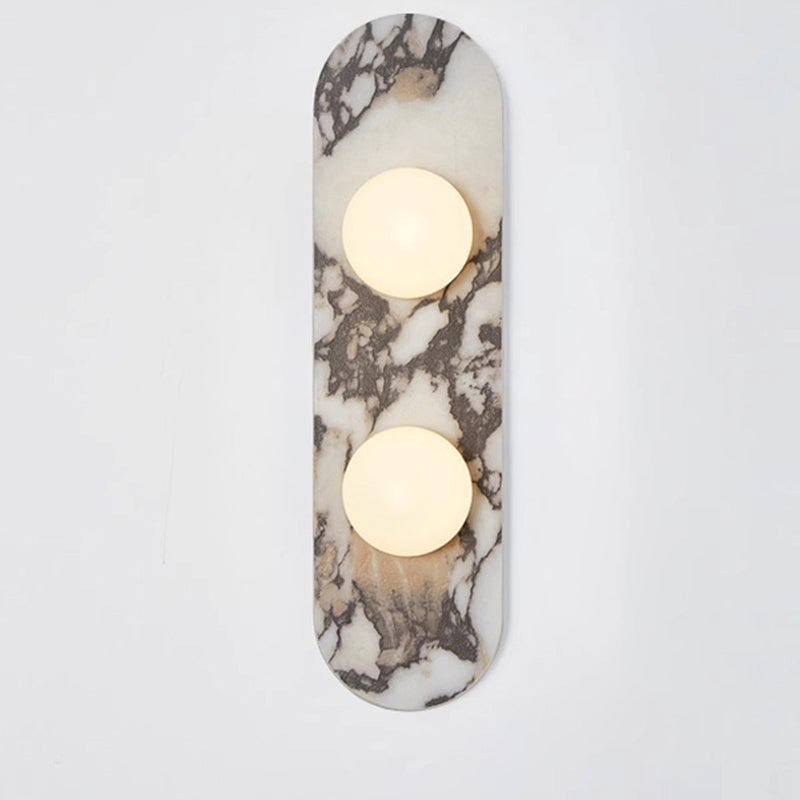 Aria Wandlamp | Marmerlook, Opaalglas, Modern Design