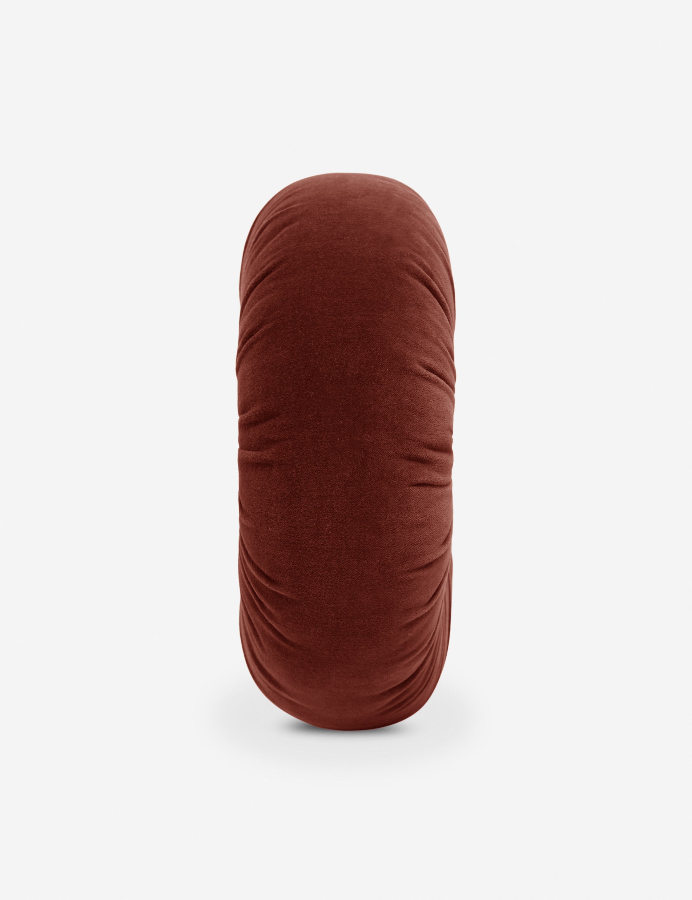 Mira Velvet Round Pillow | Pleated Texture, Soft Hues