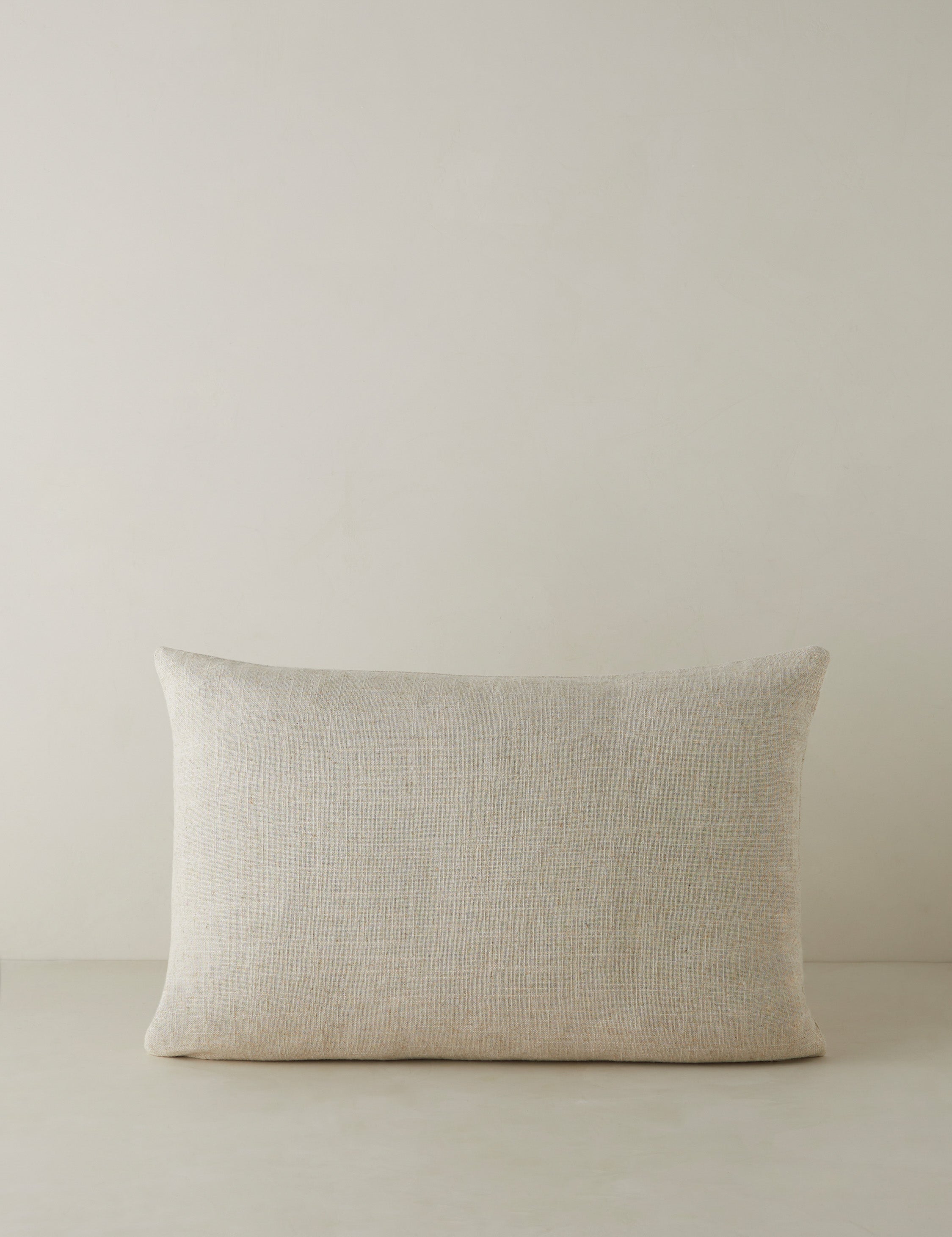 Belo Mosaic Embroidered Pillow | Linen, Organic Motif