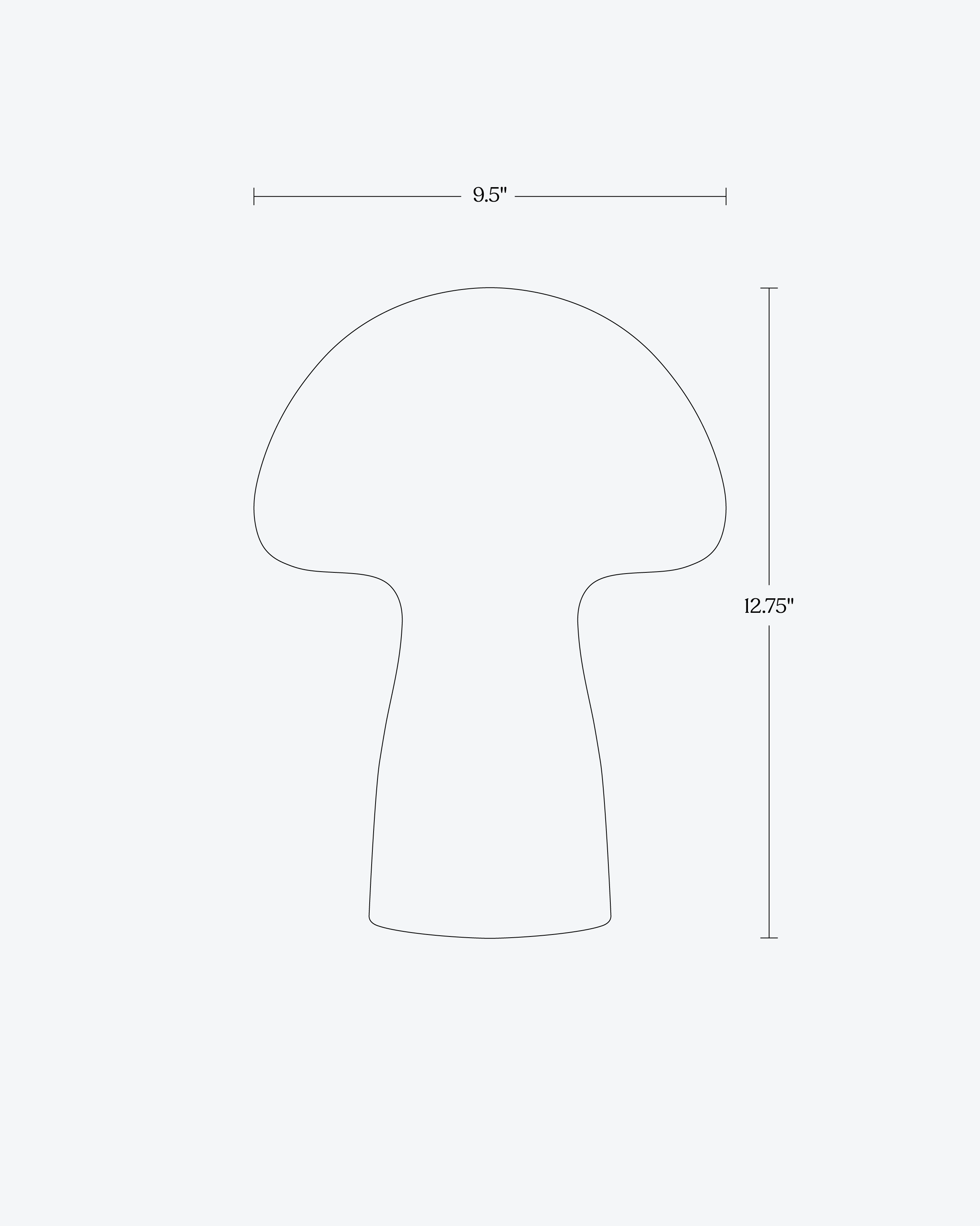 Mira Mushroom Table Lamp | Frosted Glass, Warm White Light