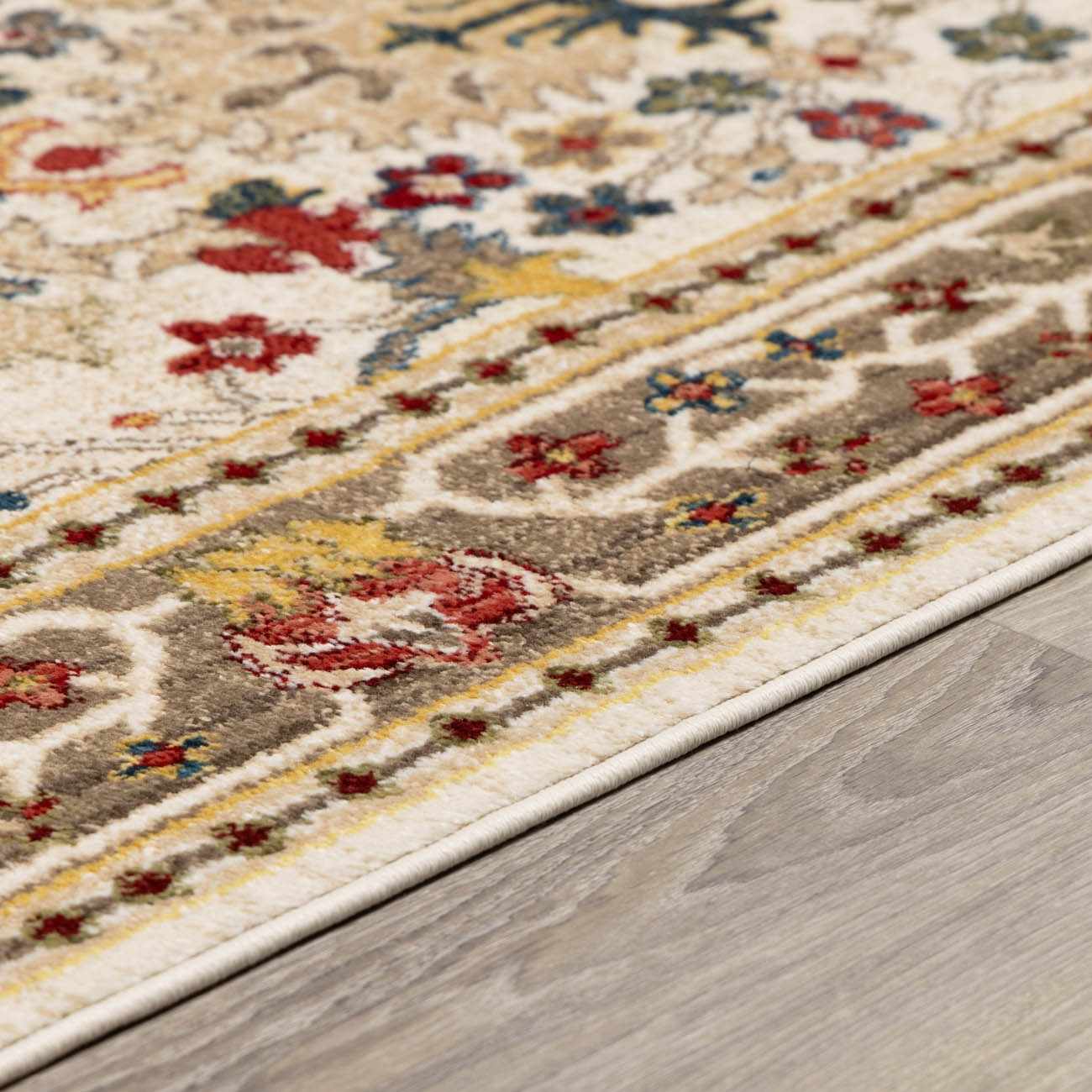Nexa Oushak Rug  Machine Woven  Medium Pile  White/Brown