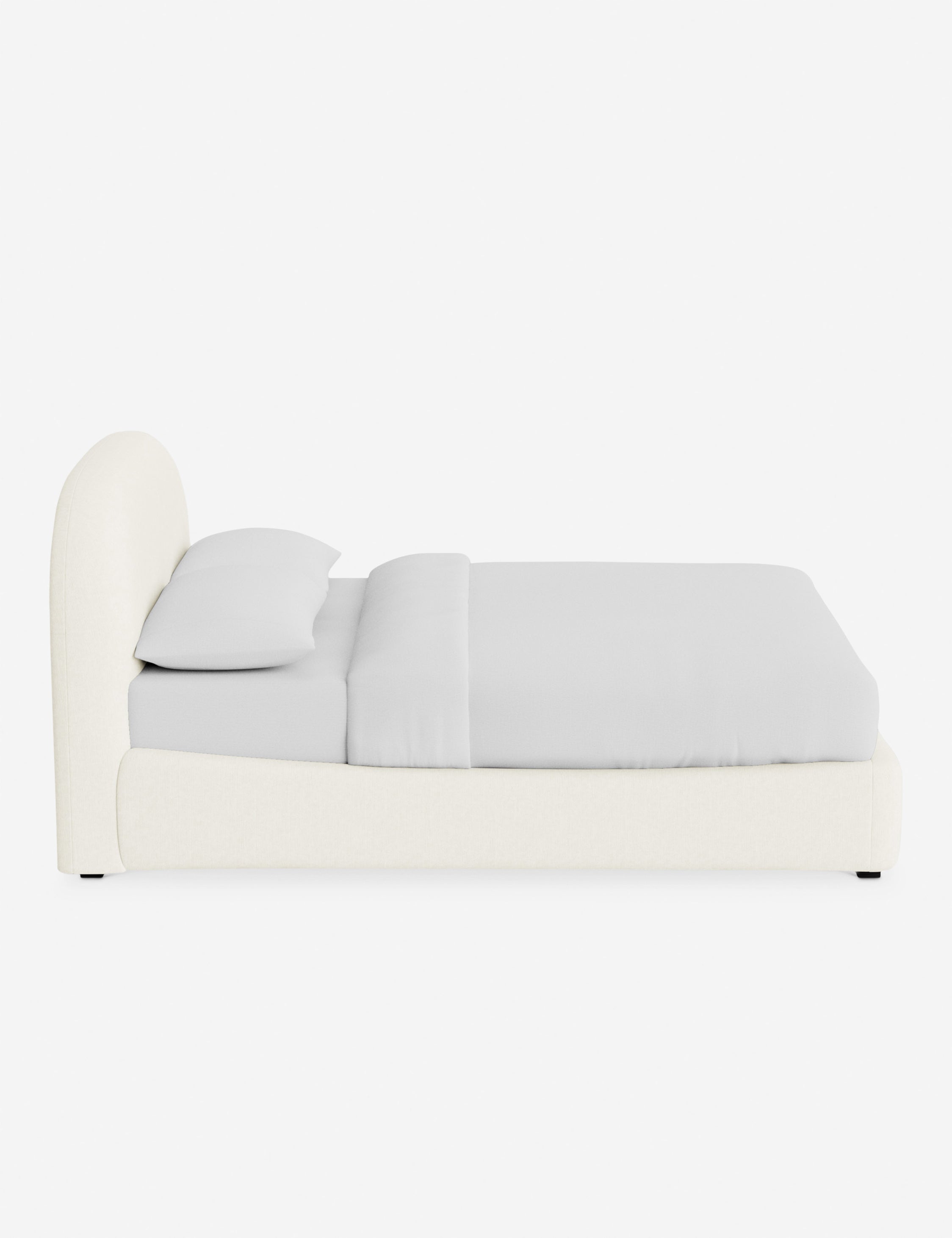 Nexa Platform Bed | Soft Upholstery, Sculpted Headboard