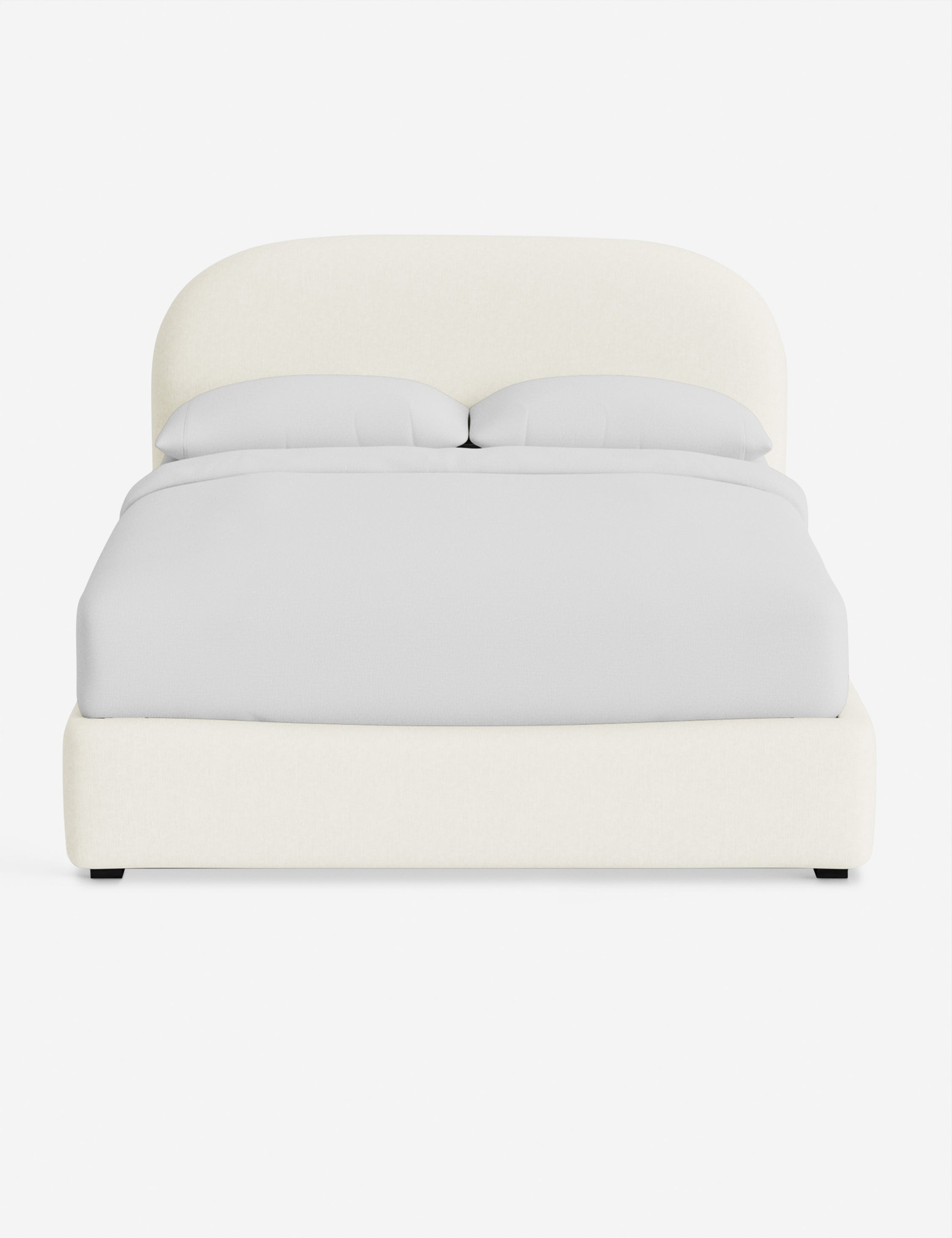 Nexa Platform Bed | Soft Upholstery, Sculpted Headboard