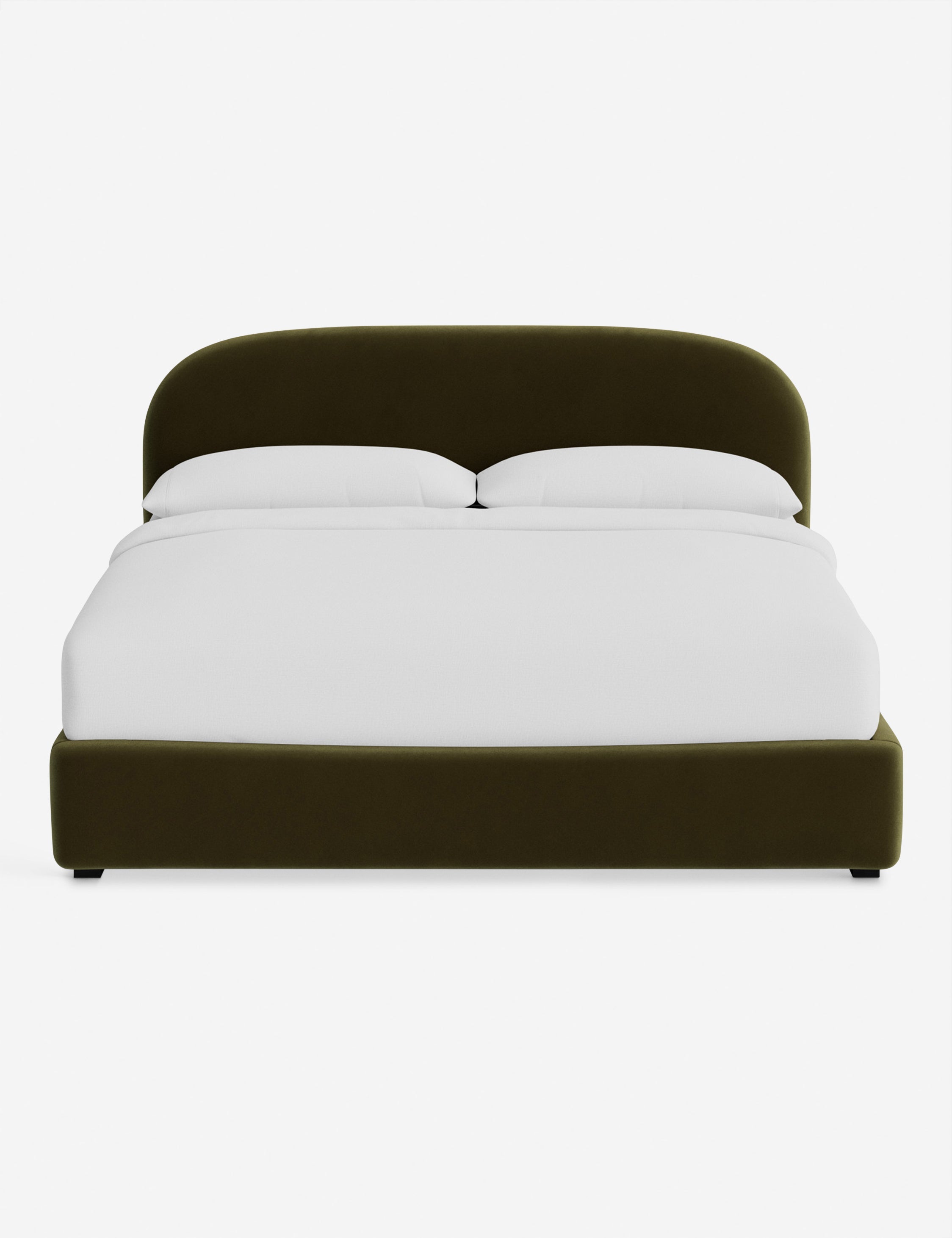 Nexa Platform Bed | Soft Upholstery, Sculpted Headboard