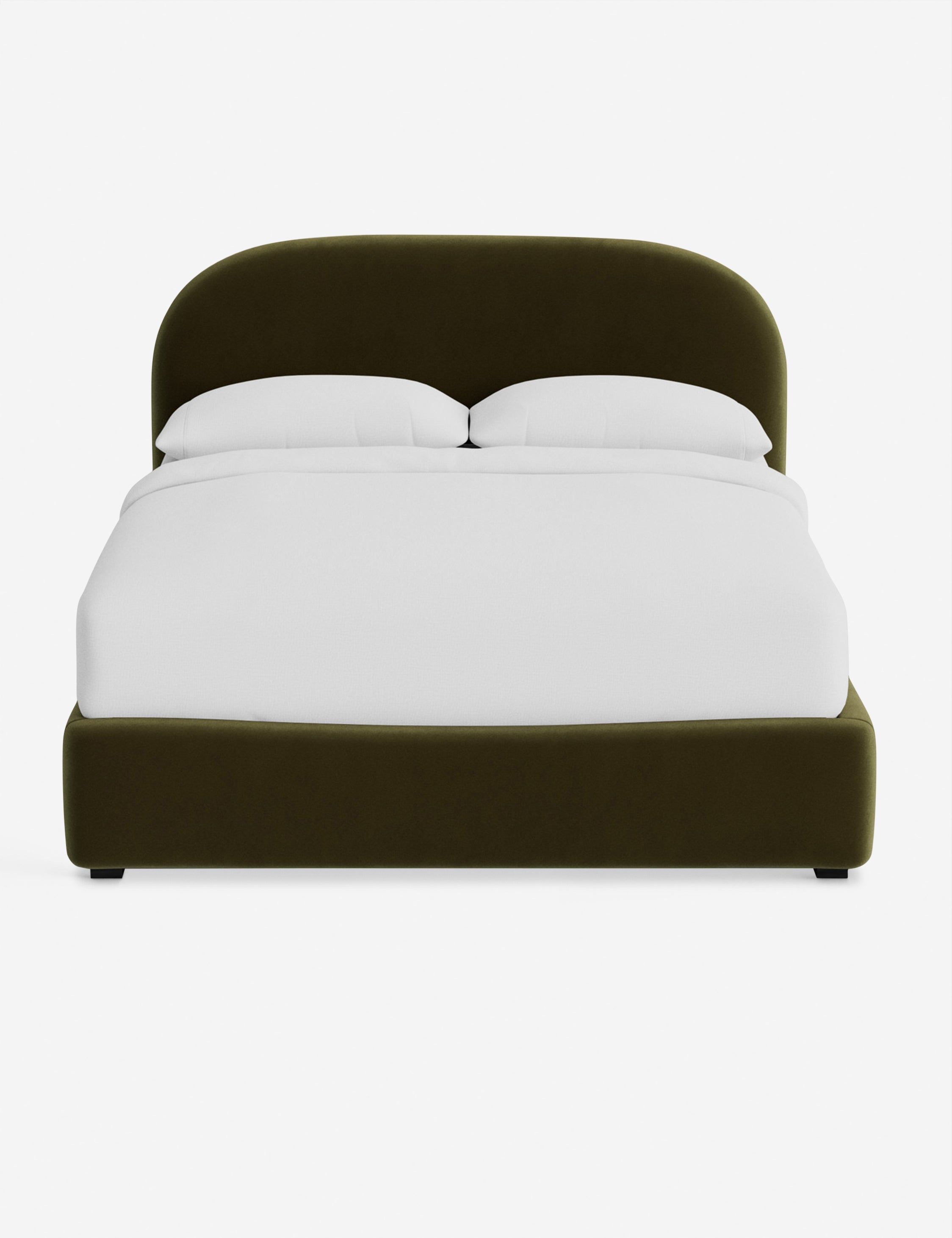 Nexa Platform Bed | Soft Upholstery, Sculpted Headboard