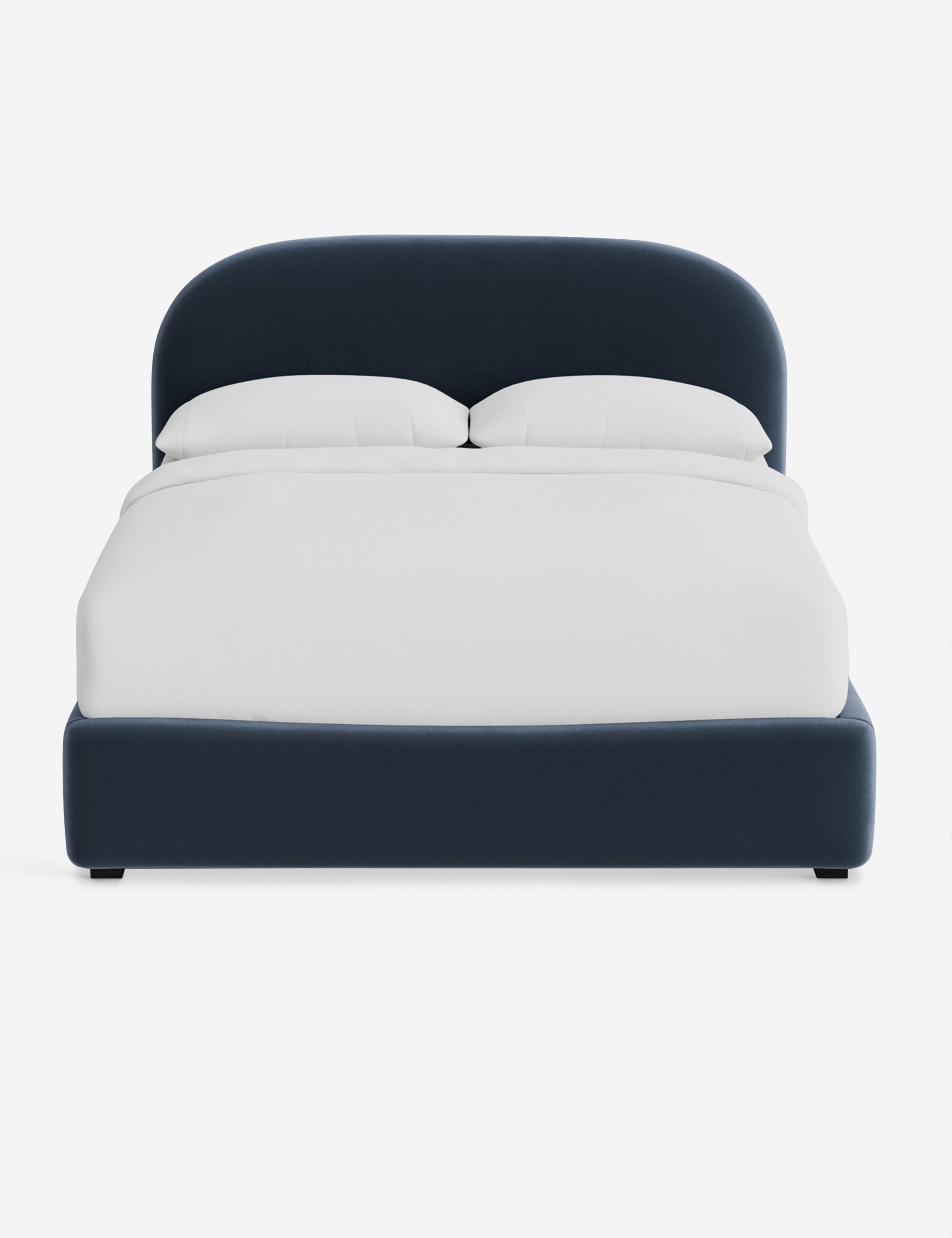 Nexa Platform Bed | Soft Upholstery, Sculpted Headboard