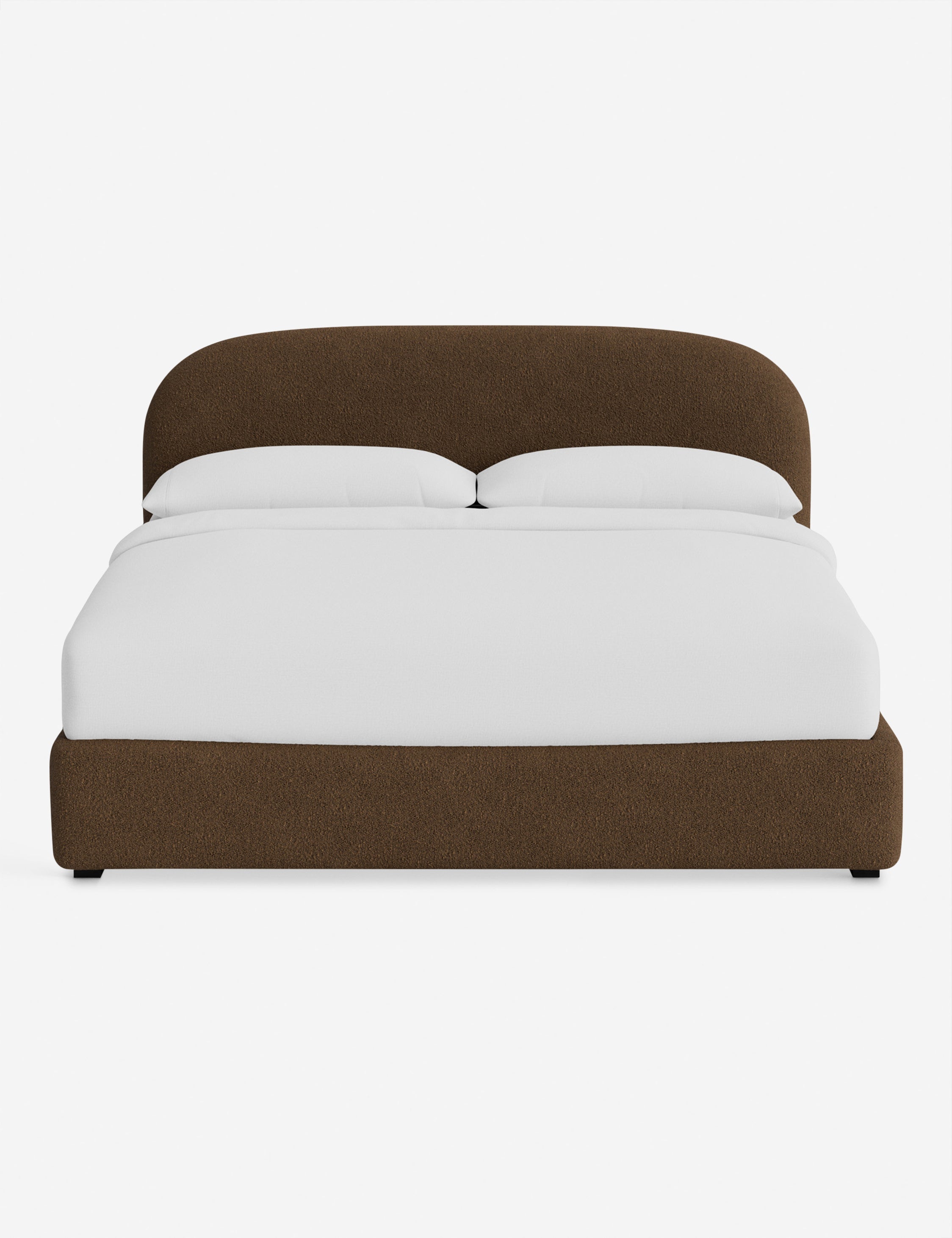 Nexa Platform Bed | Soft Upholstery, Sculpted Headboard