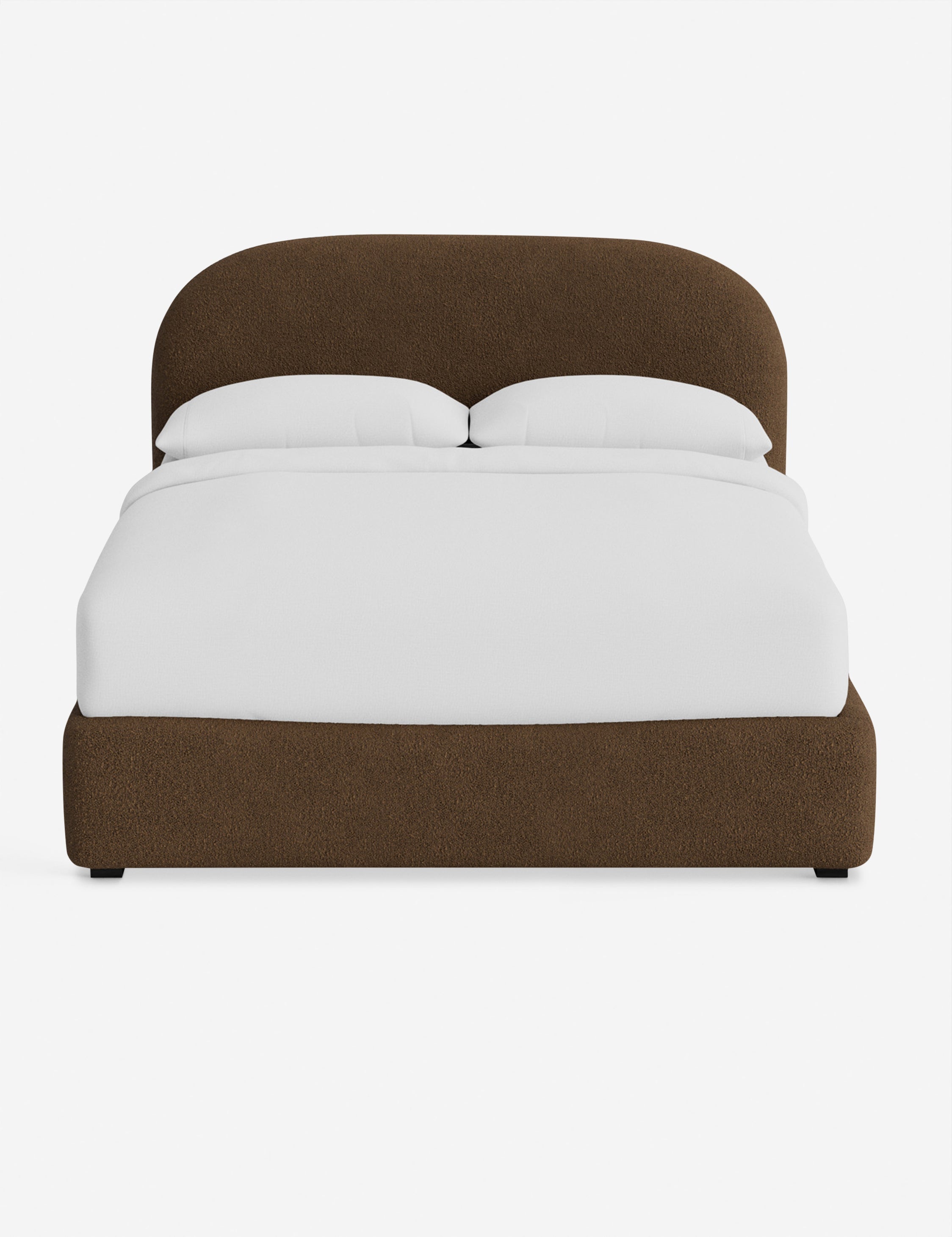 Nexa Platform Bed | Soft Upholstery, Sculpted Headboard