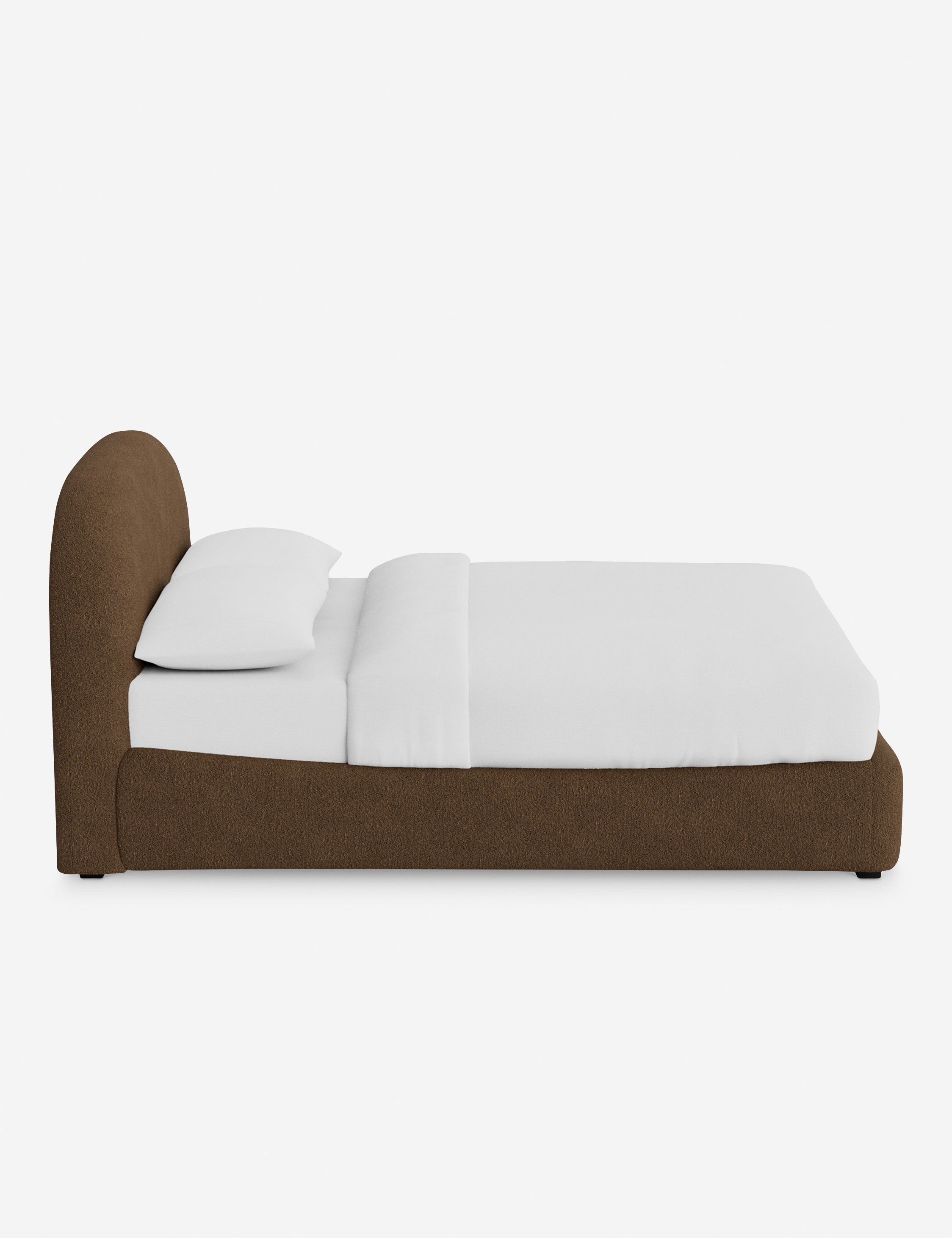 Nexa Platform Bed | Soft Upholstery, Sculpted Headboard