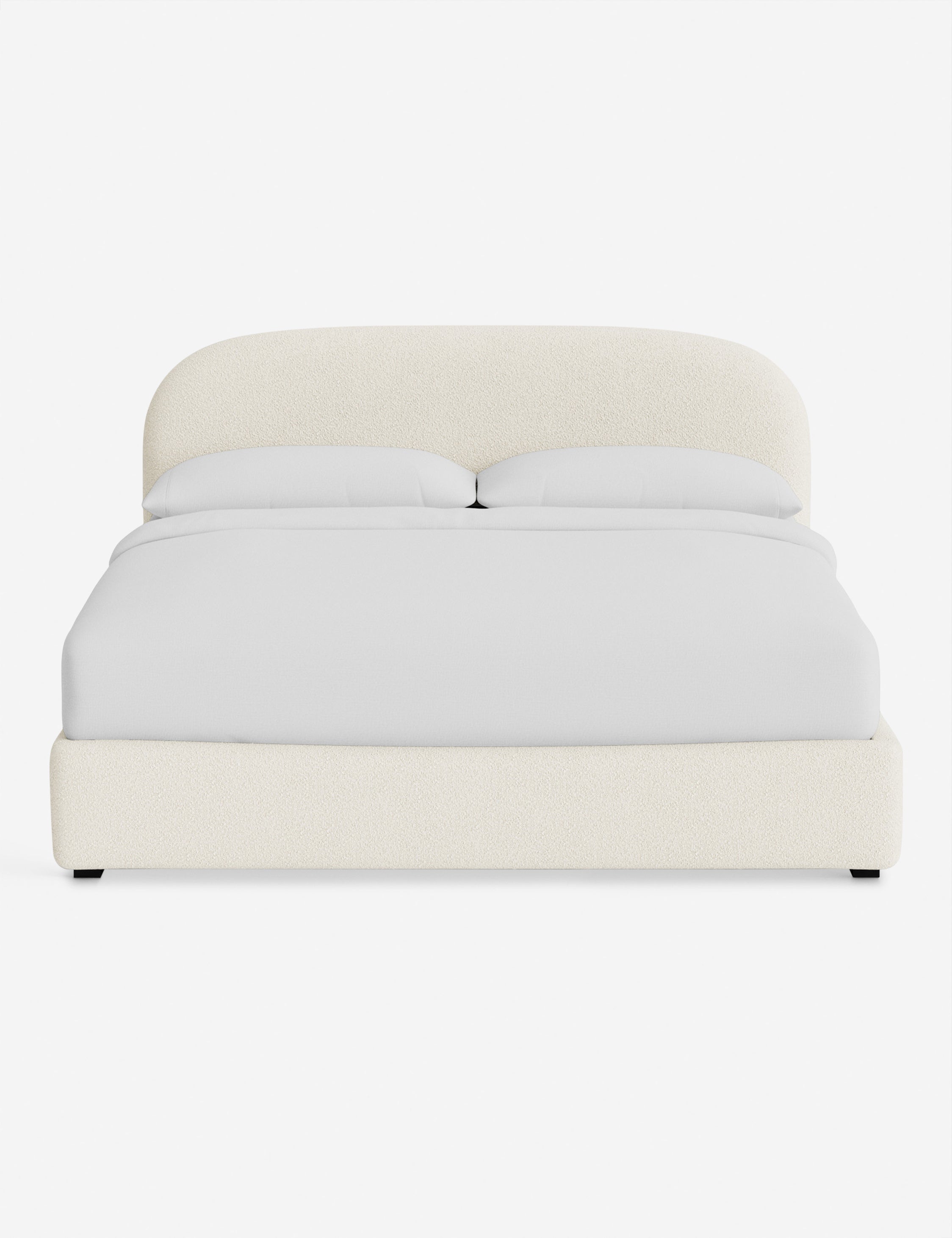 Nexa Platform Bed | Soft Upholstery, Sculpted Headboard