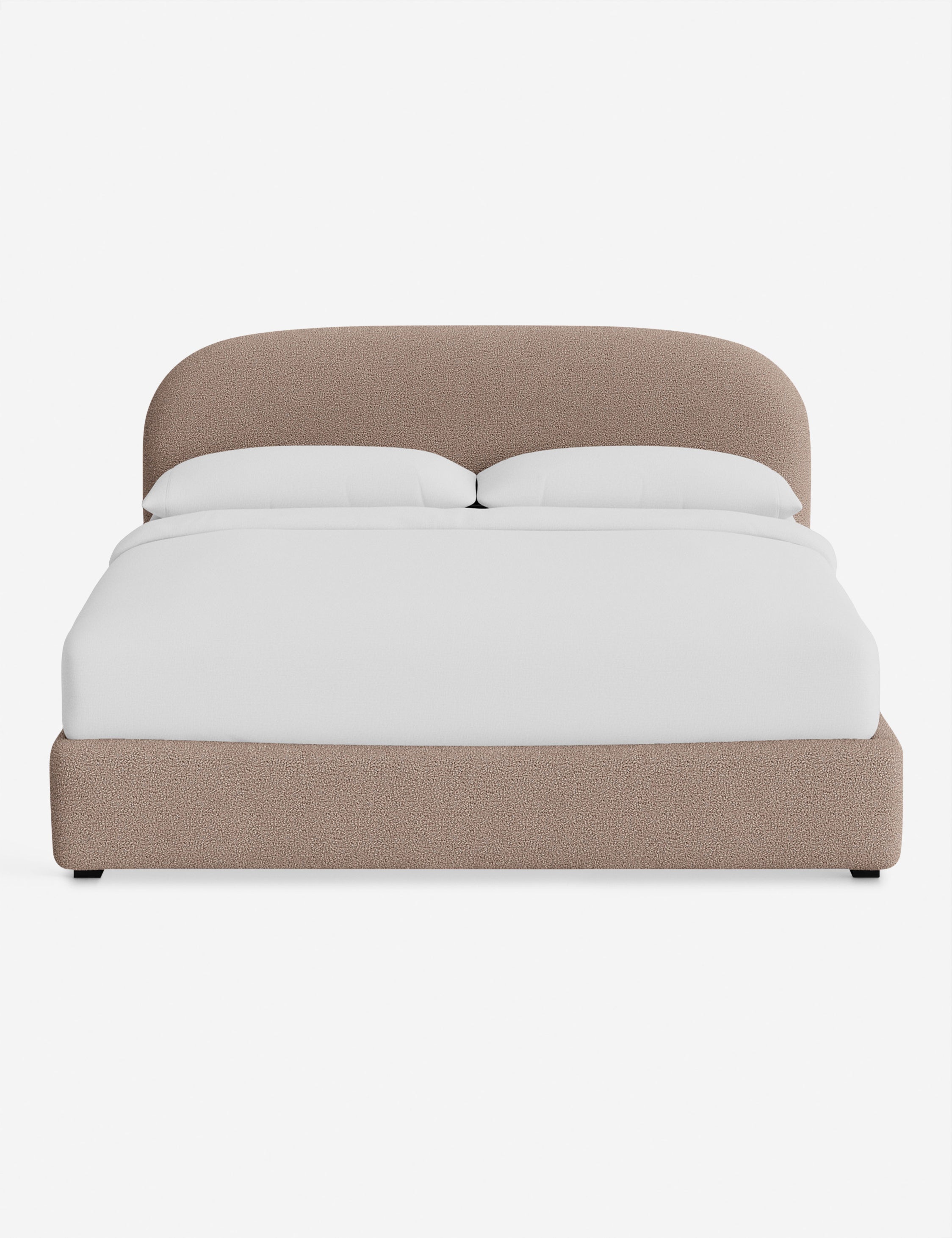 Nexa Platform Bed | Soft Upholstery, Sculpted Headboard