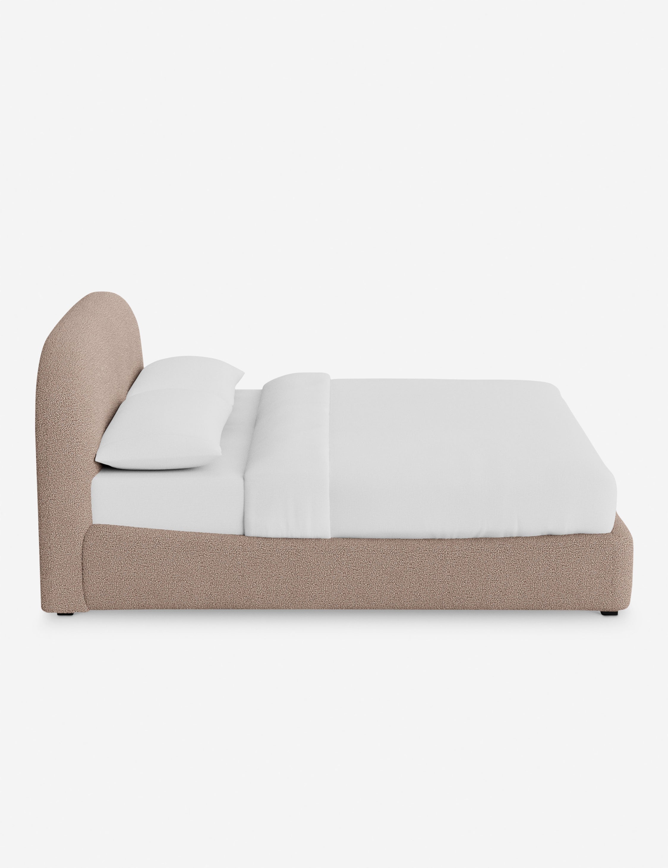 Nexa Platform Bed | Soft Upholstery, Sculpted Headboard