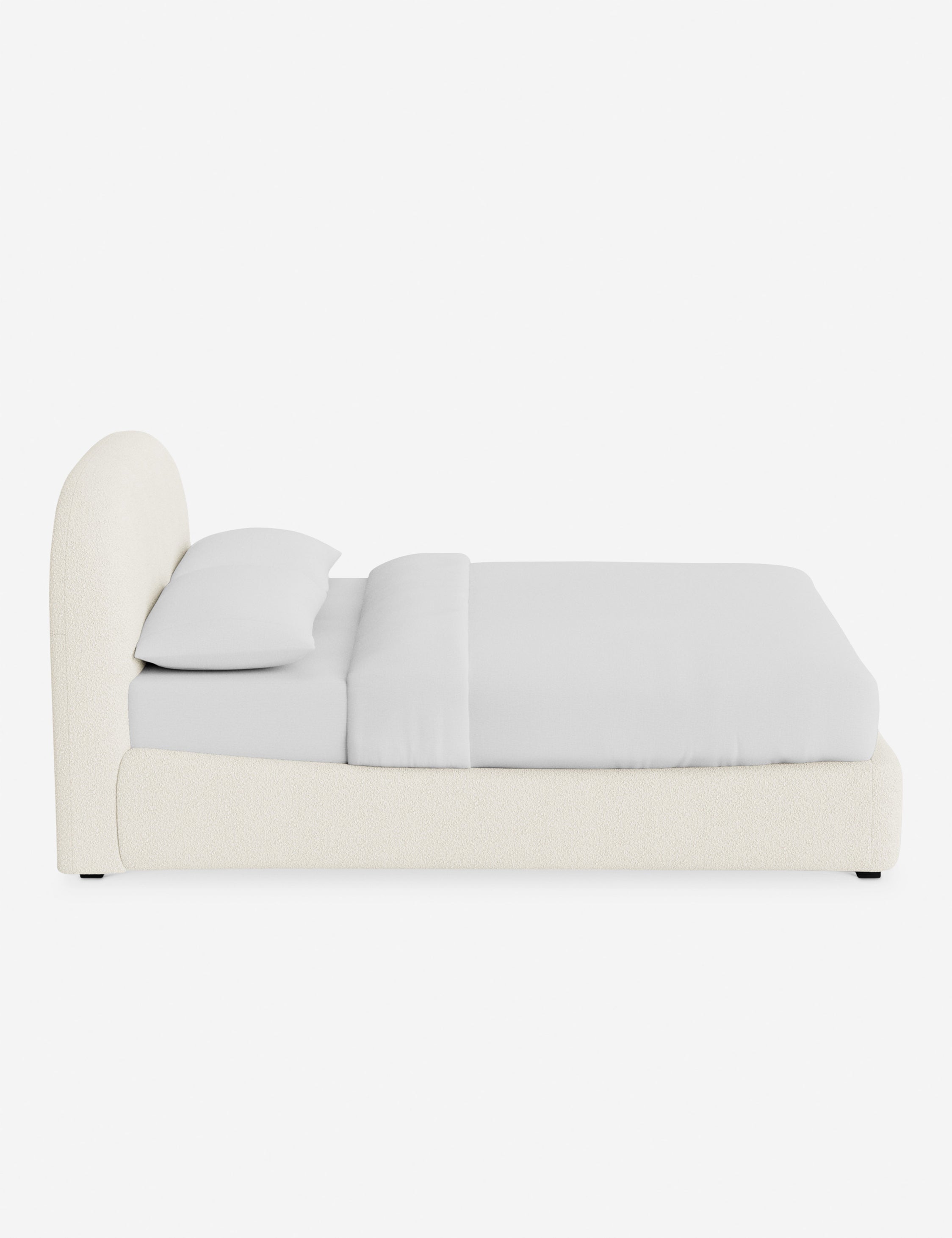 Nexa Platform Bed | Soft Upholstery, Sculpted Headboard