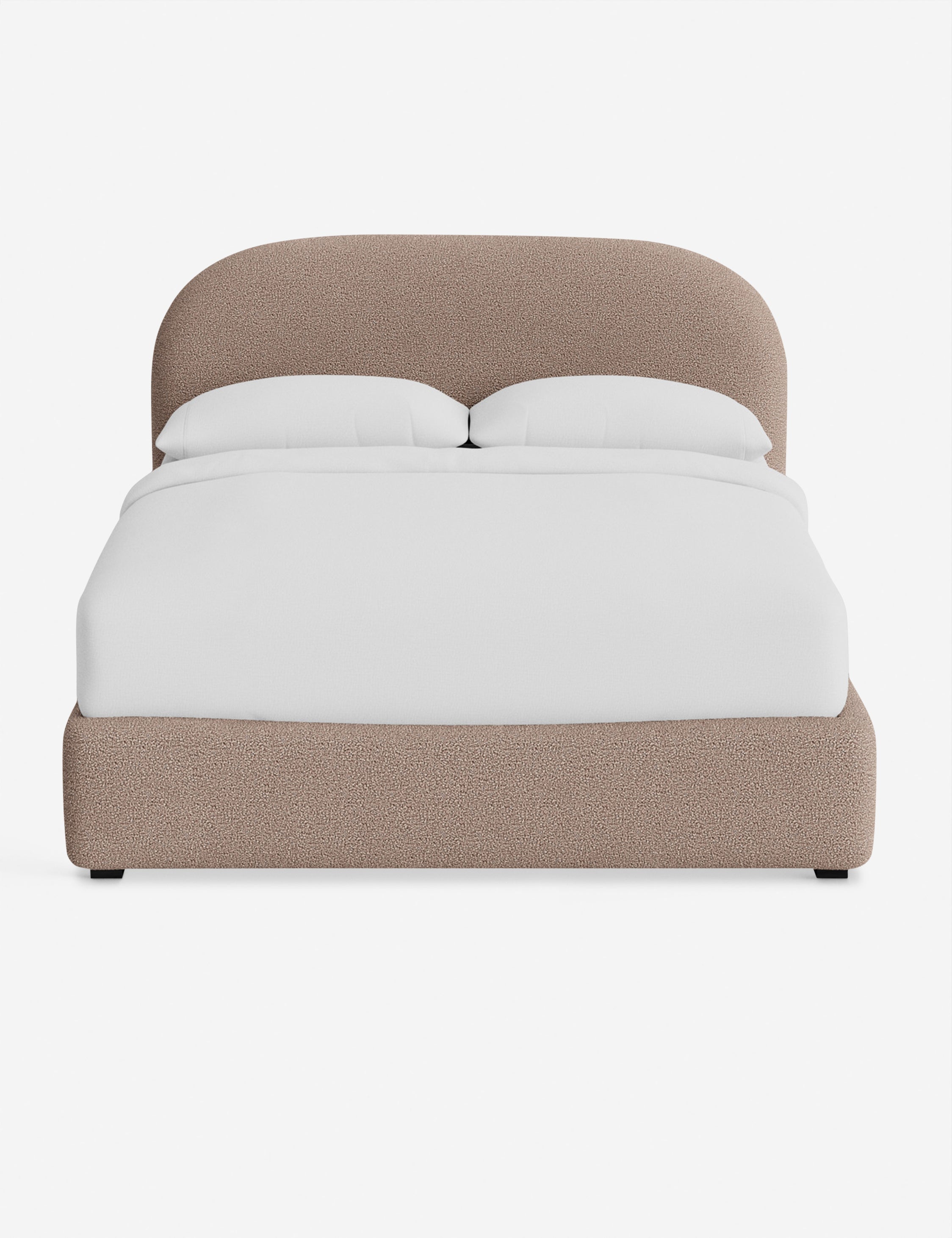 Nexa Platform Bed | Soft Upholstery, Sculpted Headboard