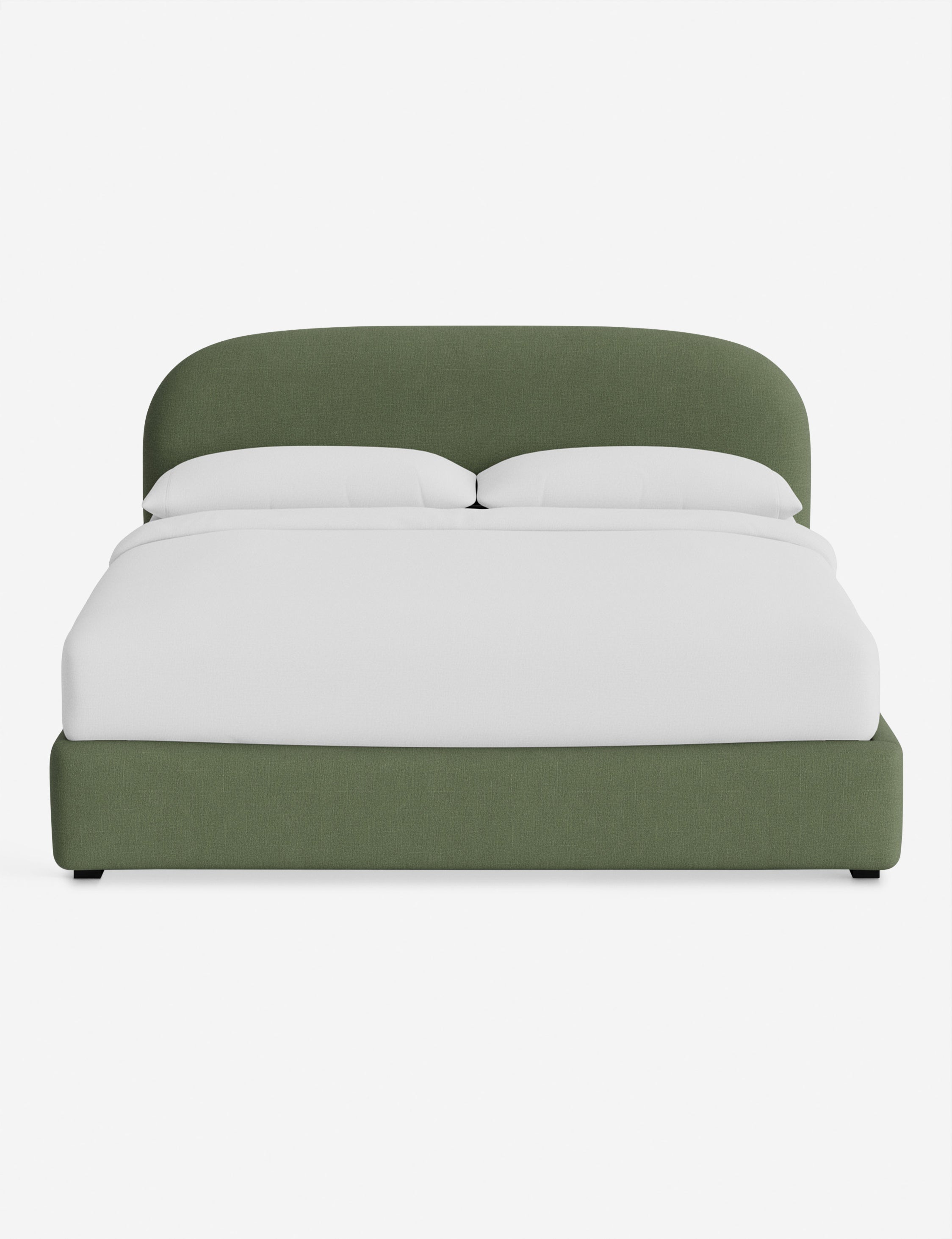 Nexa Platform Bed | Soft Upholstery, Sculpted Headboard