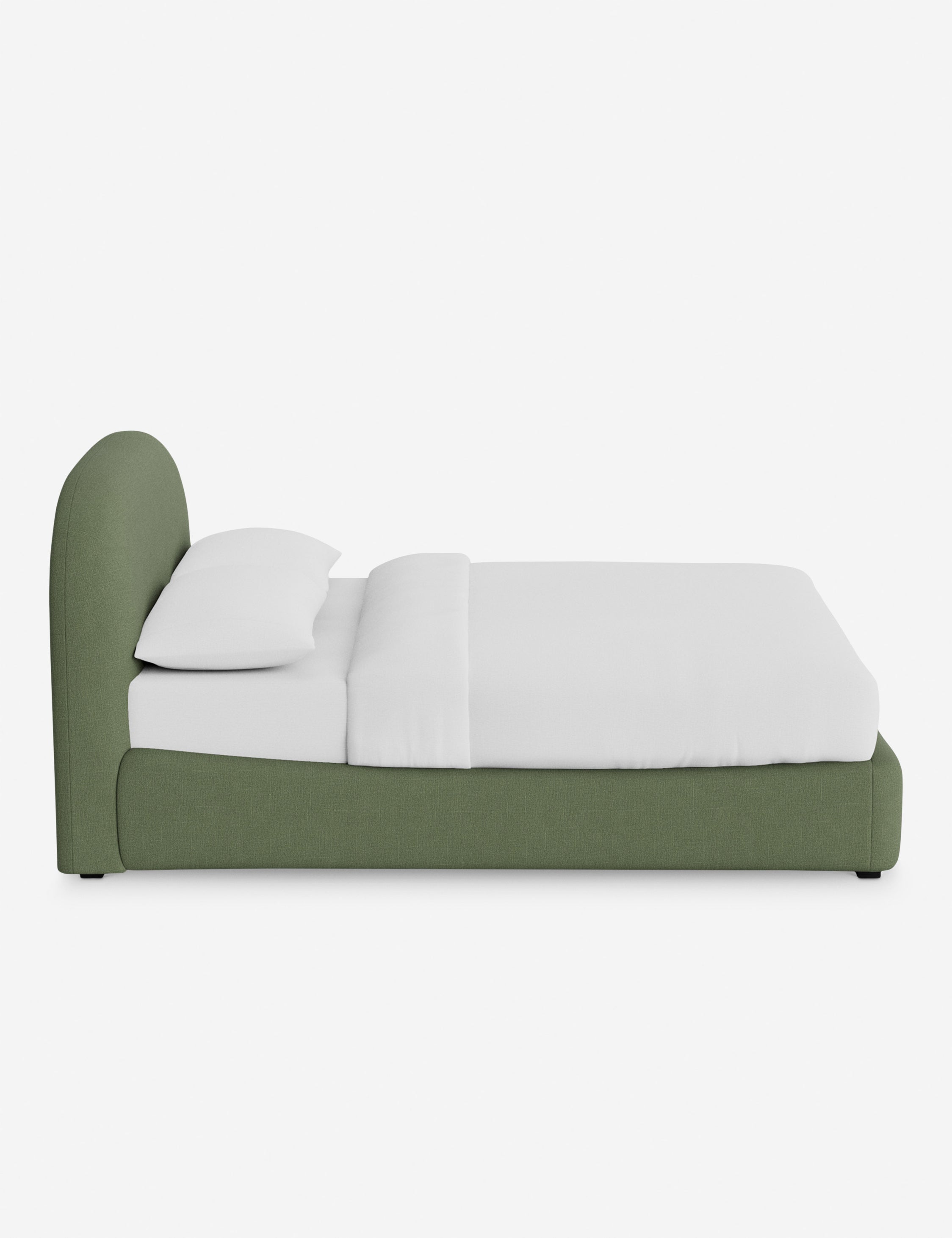 Nexa Platform Bed | Soft Upholstery, Sculpted Headboard
