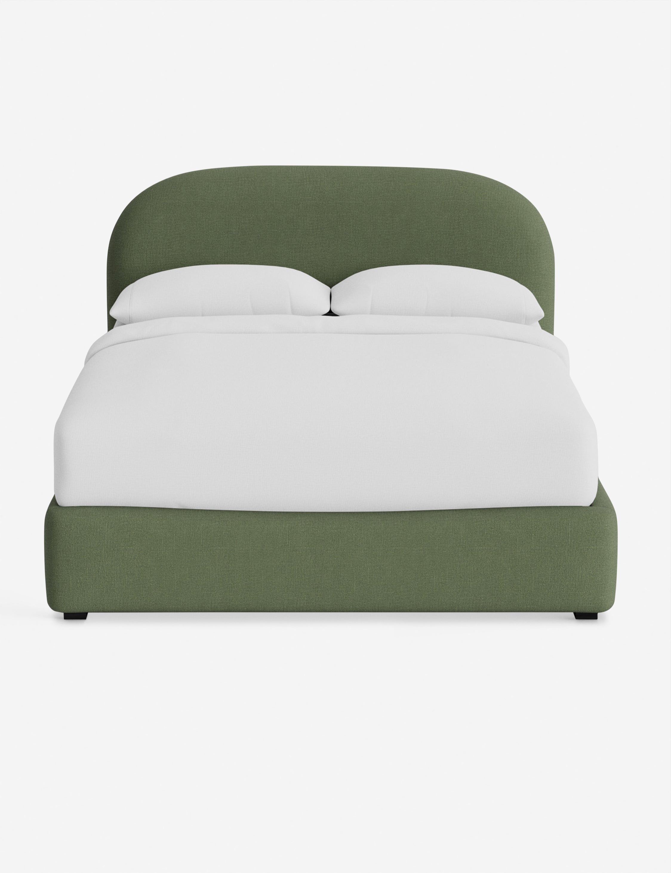Nexa Platform Bed | Soft Upholstery, Sculpted Headboard