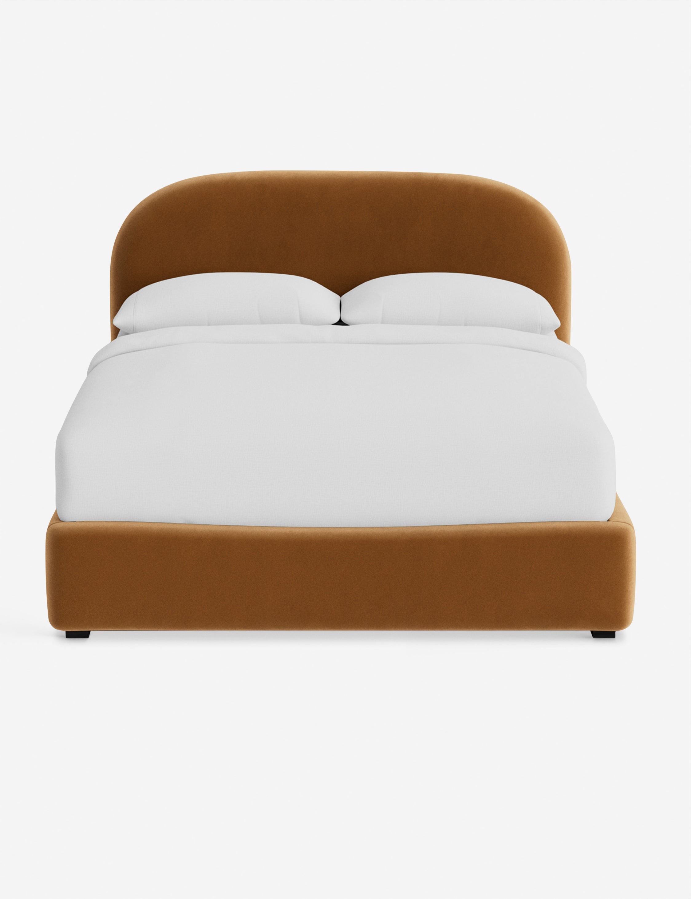 Nexa Platform Bed | Soft Upholstery, Sculpted Headboard