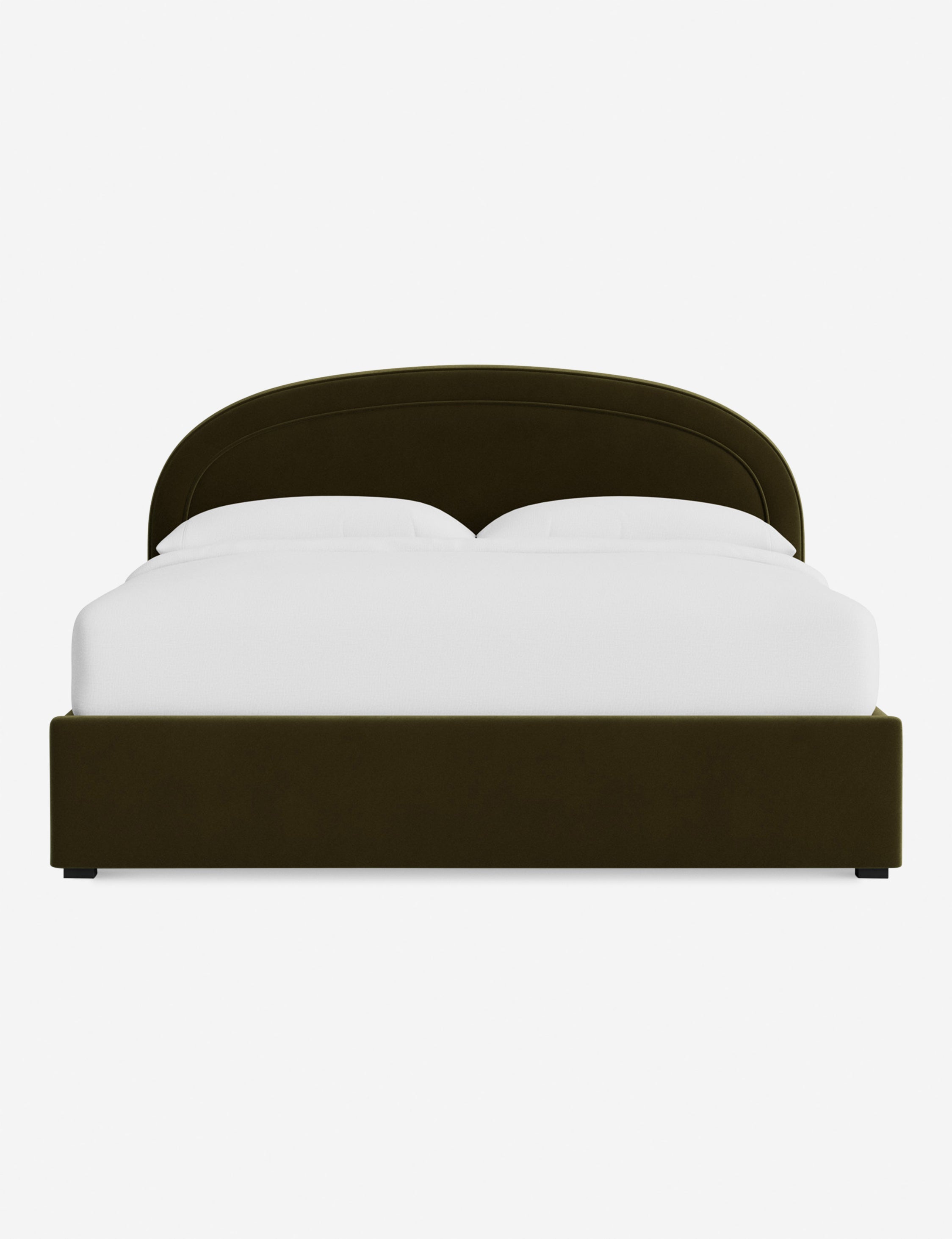 Nexus Platform Bed | Arched Headboard, Bespoke Upholstery