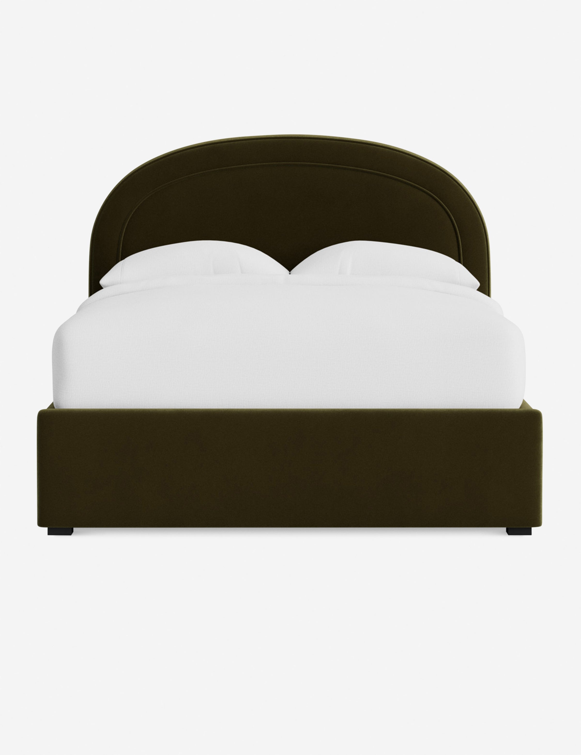 Nexus Platform Bed | Arched Headboard, Bespoke Upholstery