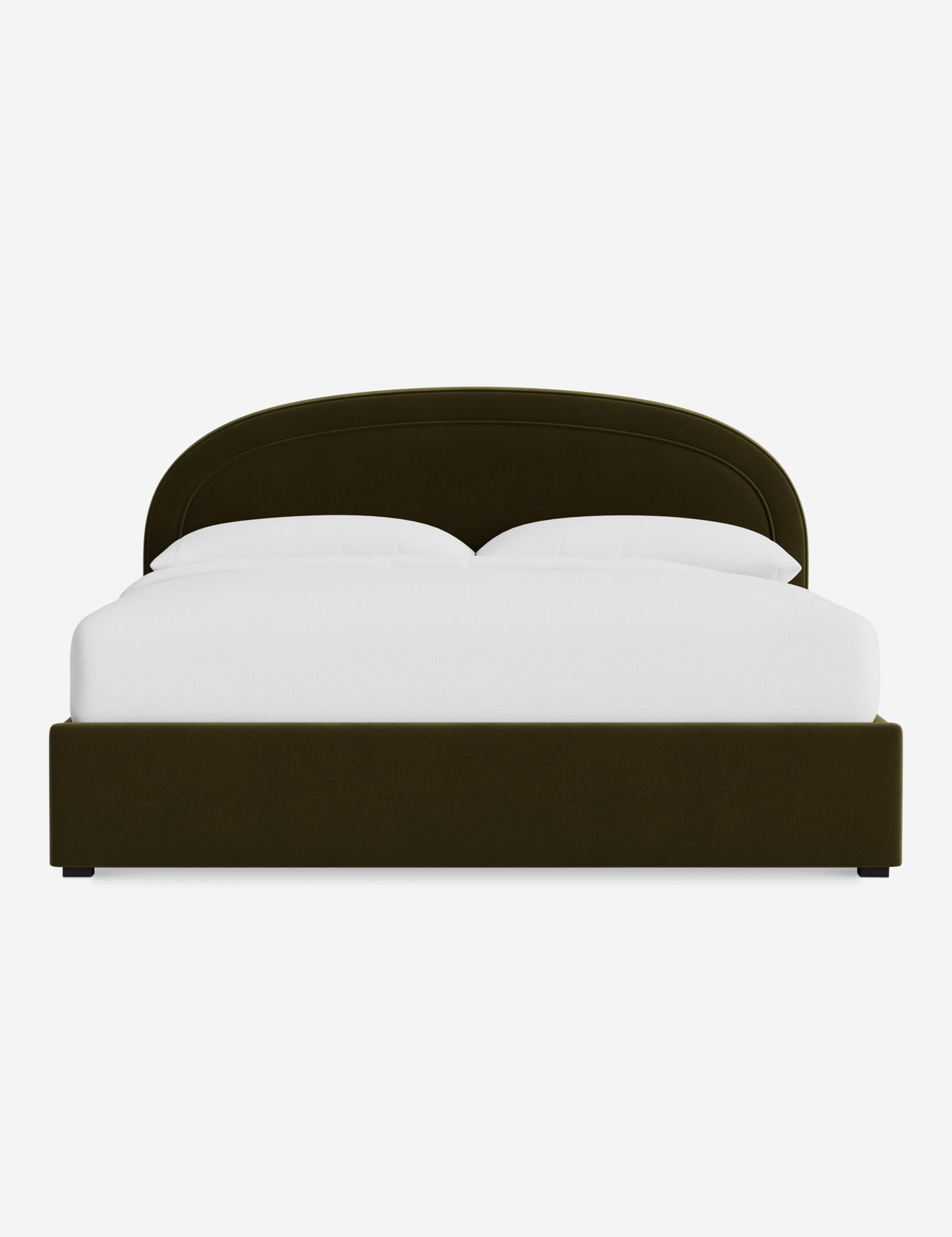 Nexus Platform Bed | Arched Headboard, Bespoke Upholstery