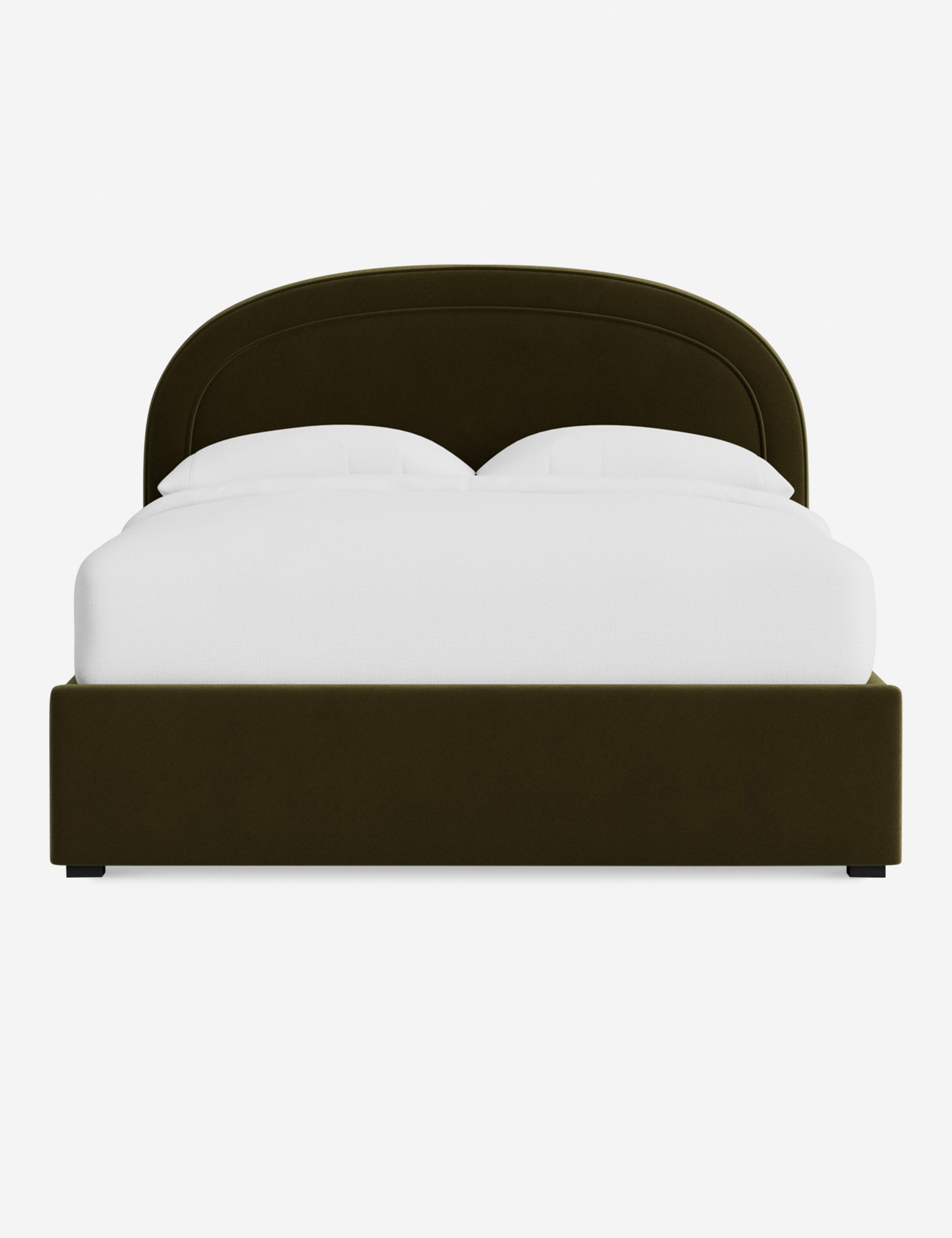 Nexus Platform Bed | Arched Headboard, Bespoke Upholstery