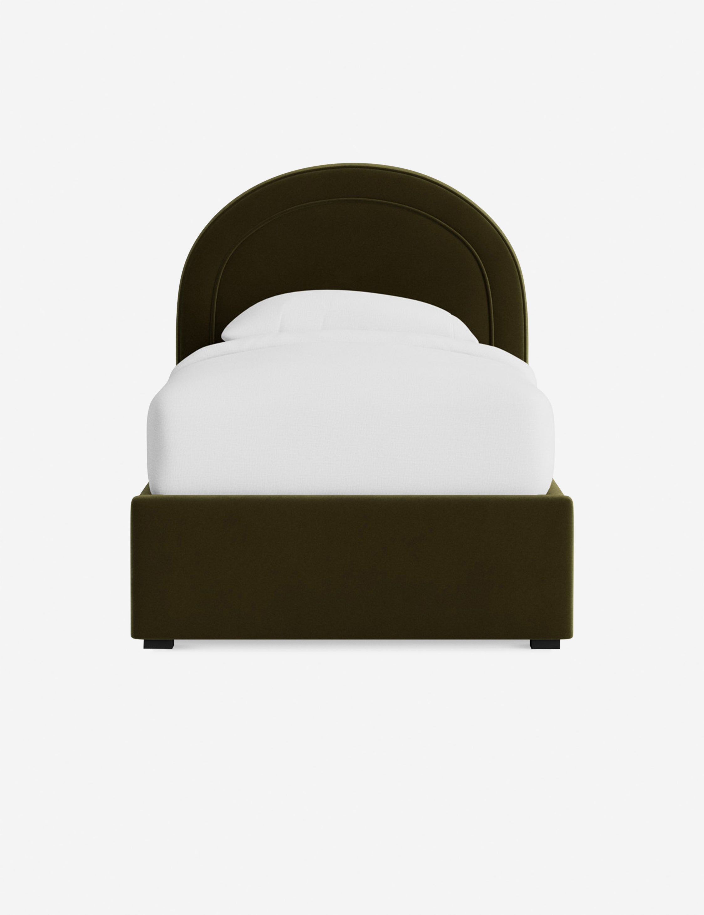 Nexus Platform Bed | Arched Headboard, Bespoke Upholstery