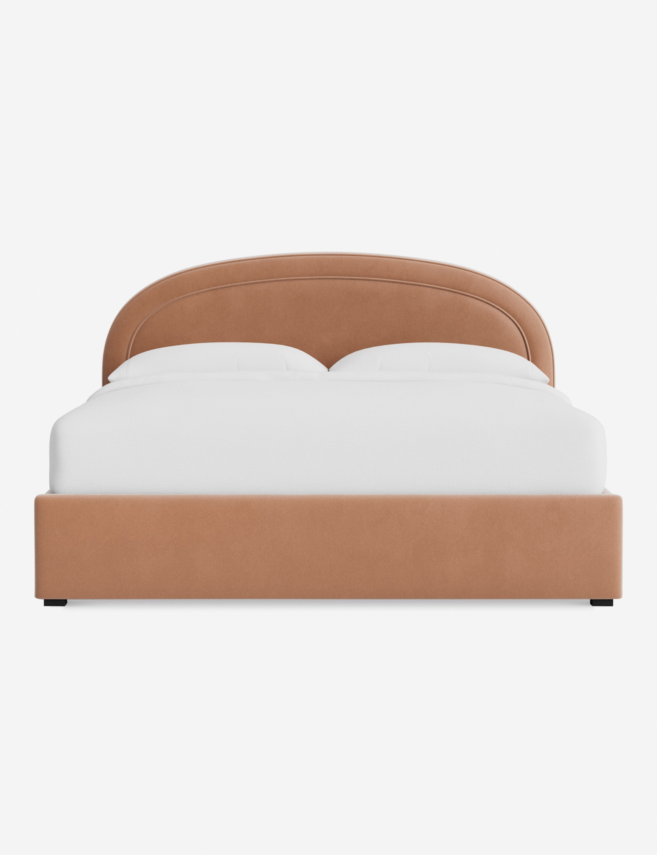 Nexus Platform Bed | Arched Headboard, Bespoke Upholstery