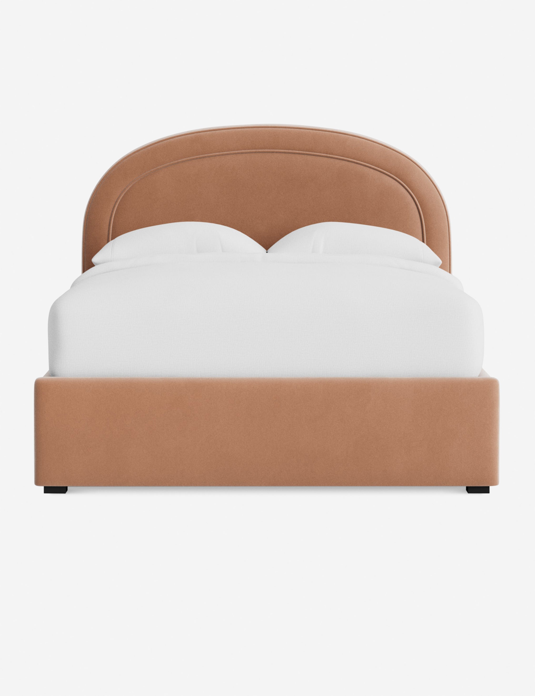 Nexus Platform Bed | Arched Headboard, Bespoke Upholstery