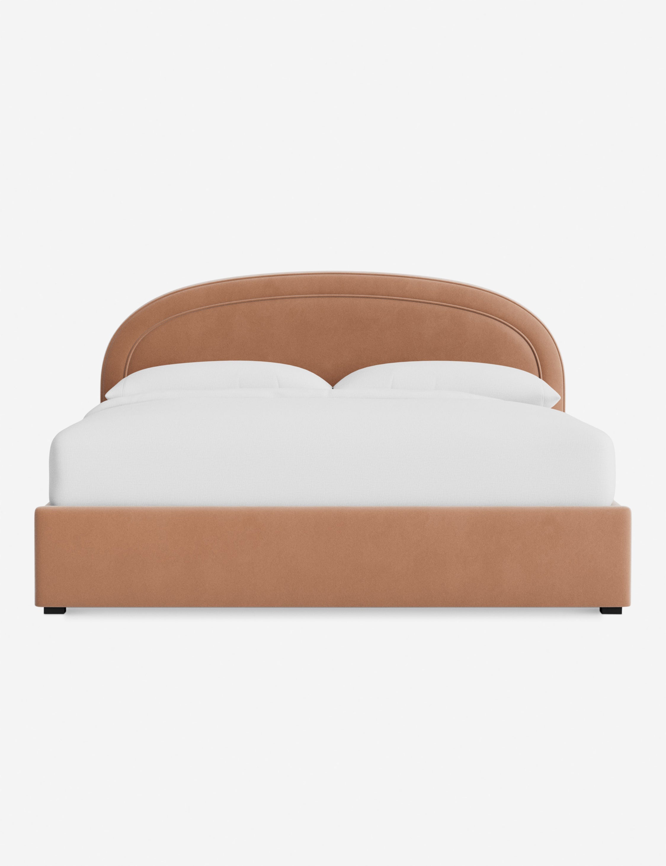 Nexus Platform Bed | Arched Headboard, Bespoke Upholstery