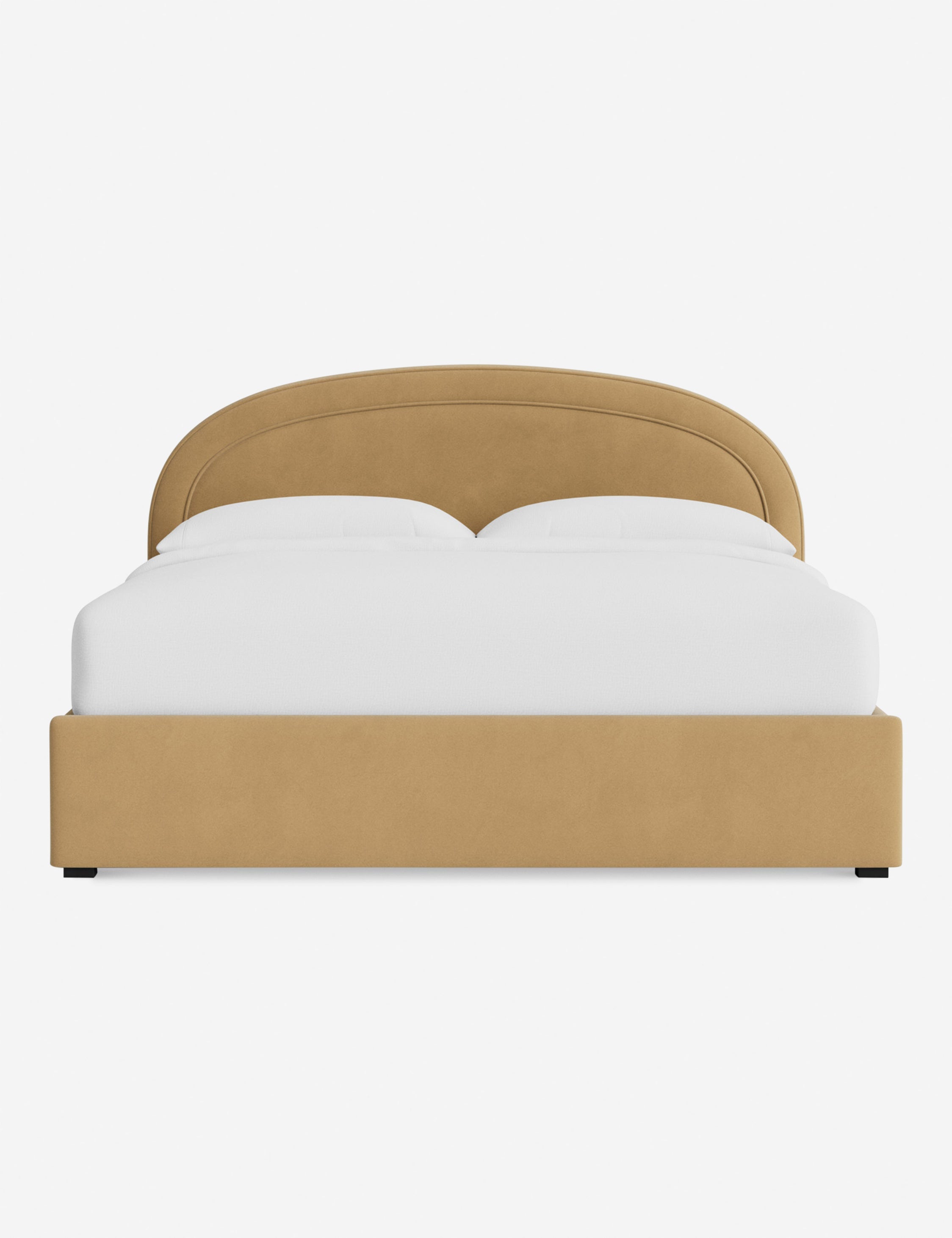 Nexus Platform Bed | Arched Headboard, Bespoke Upholstery