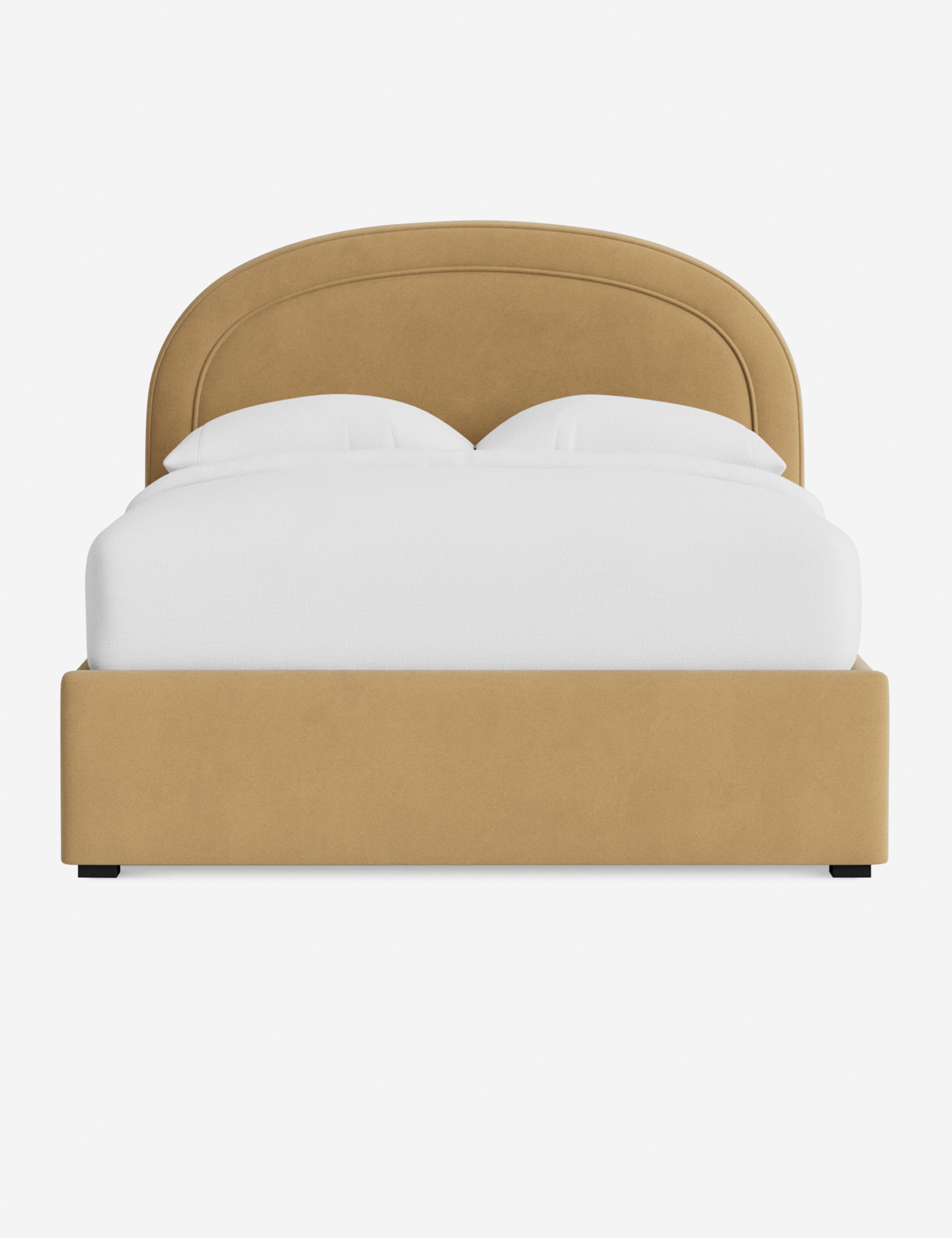 Nexus Platform Bed | Arched Headboard, Bespoke Upholstery