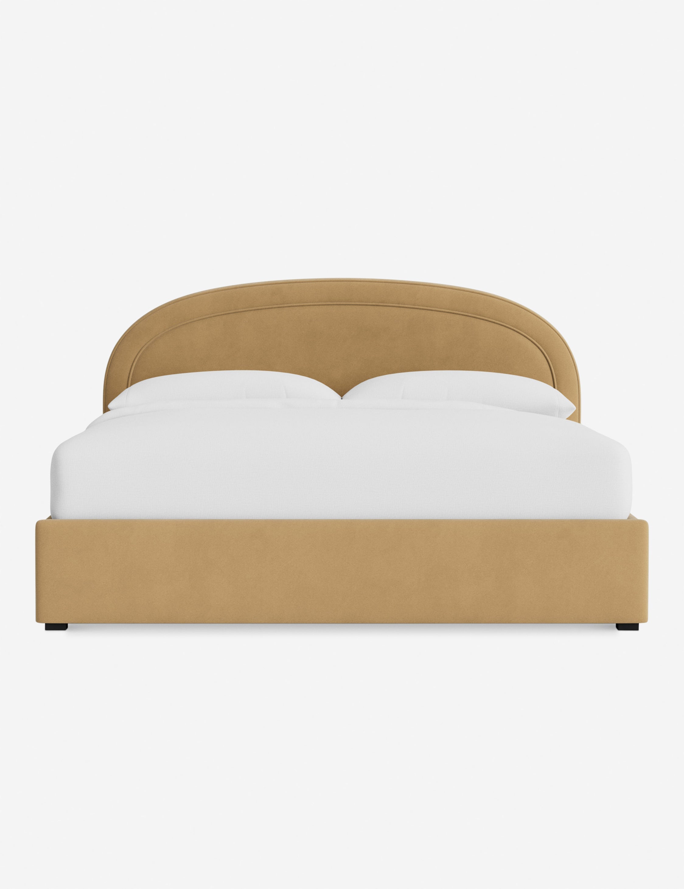 Nexus Platform Bed | Arched Headboard, Bespoke Upholstery