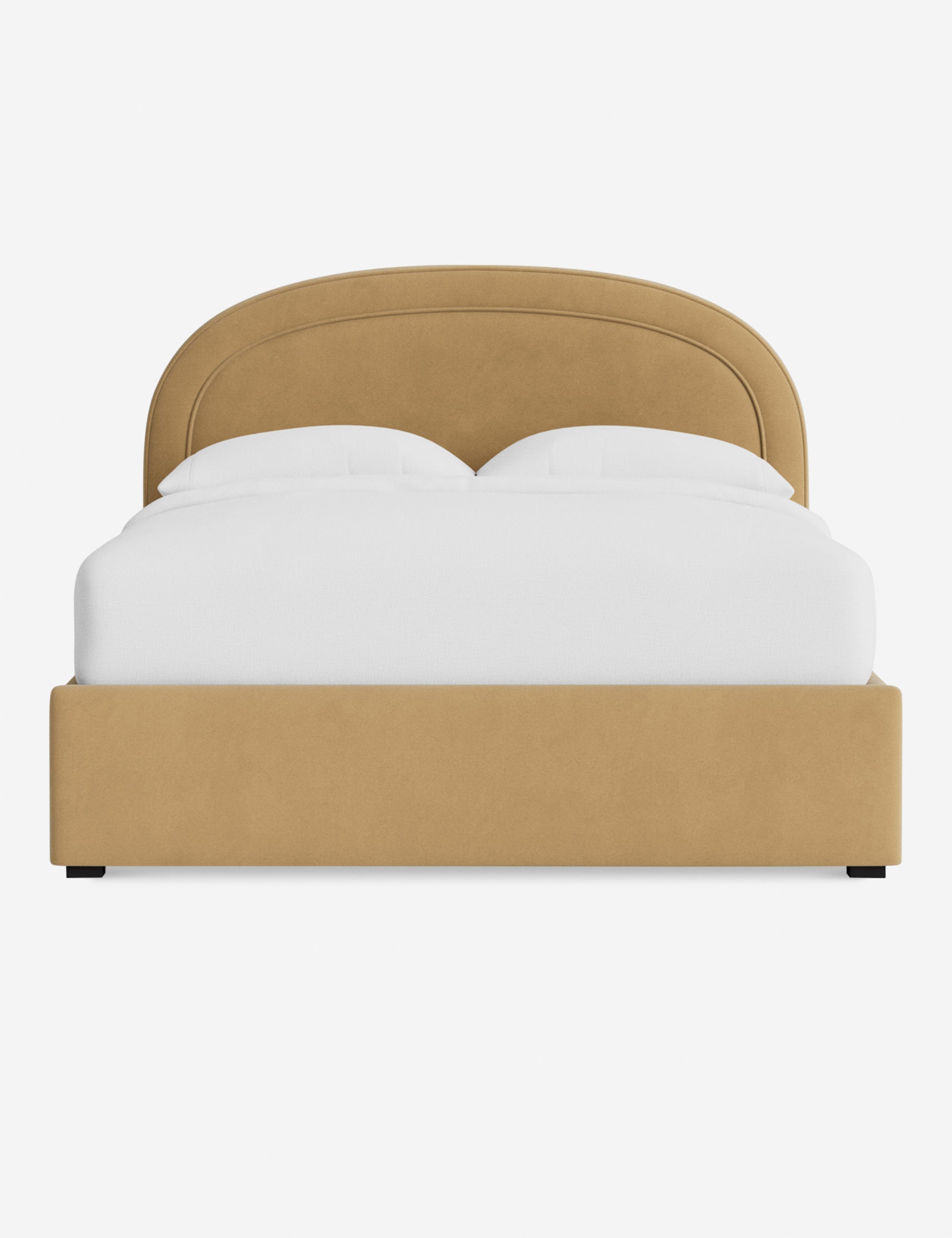 Nexus Platform Bed | Arched Headboard, Bespoke Upholstery