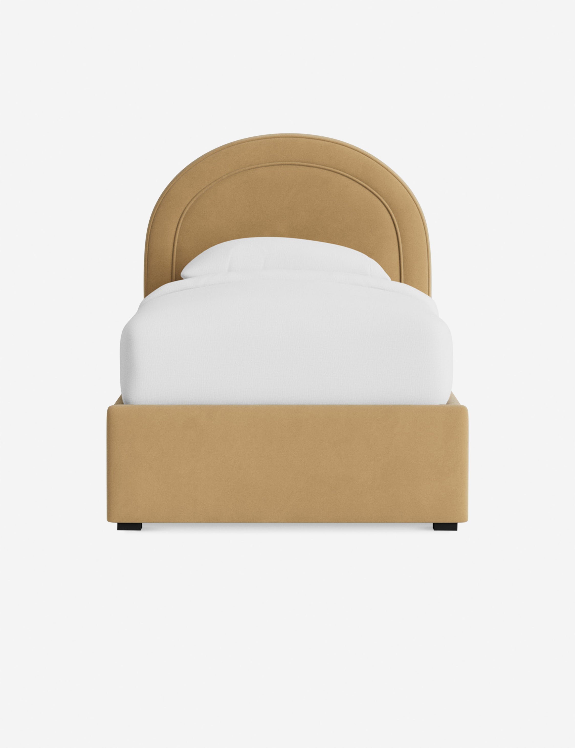 Nexus Platform Bed | Arched Headboard, Bespoke Upholstery