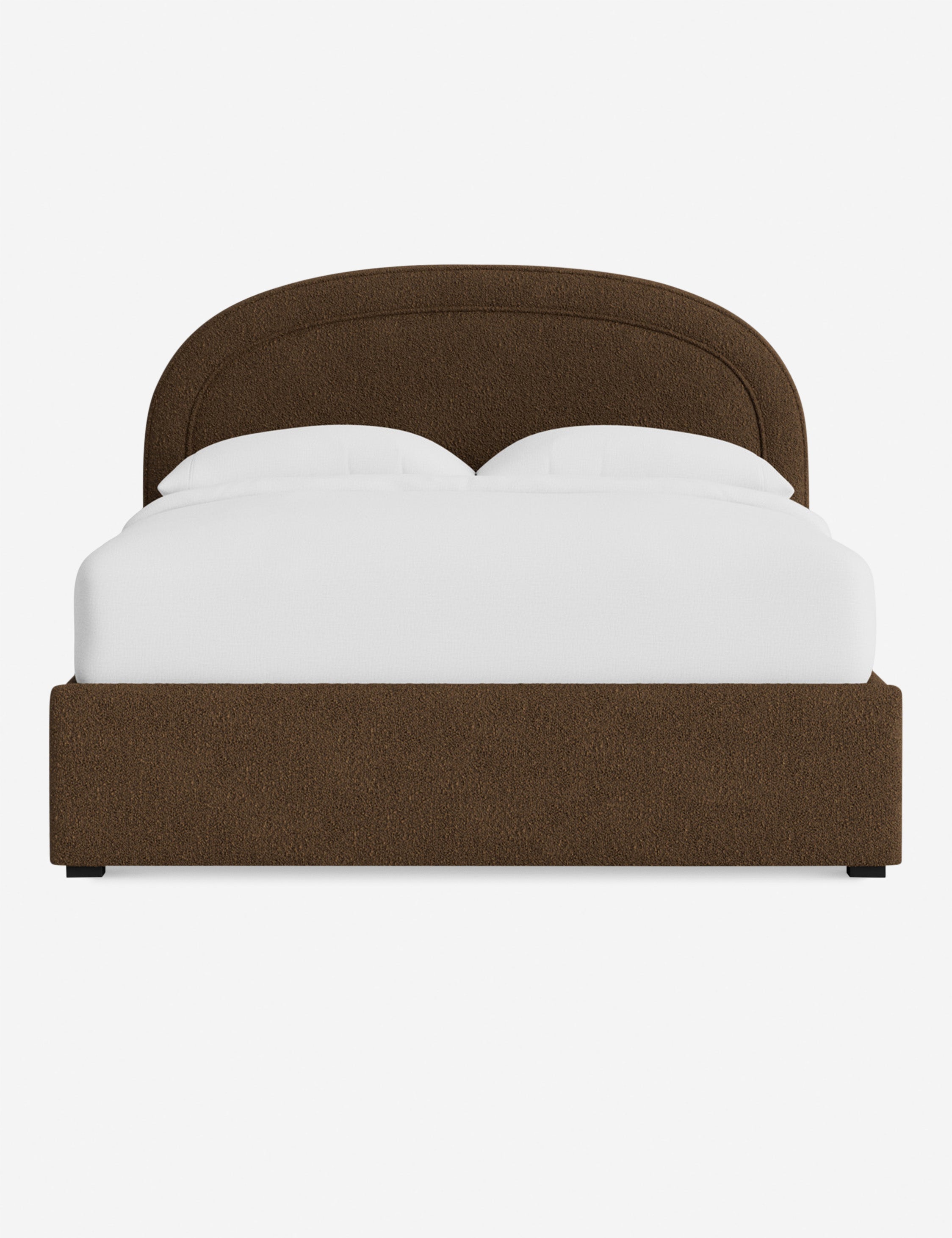 Nexus Platform Bed | Arched Headboard, Bespoke Upholstery