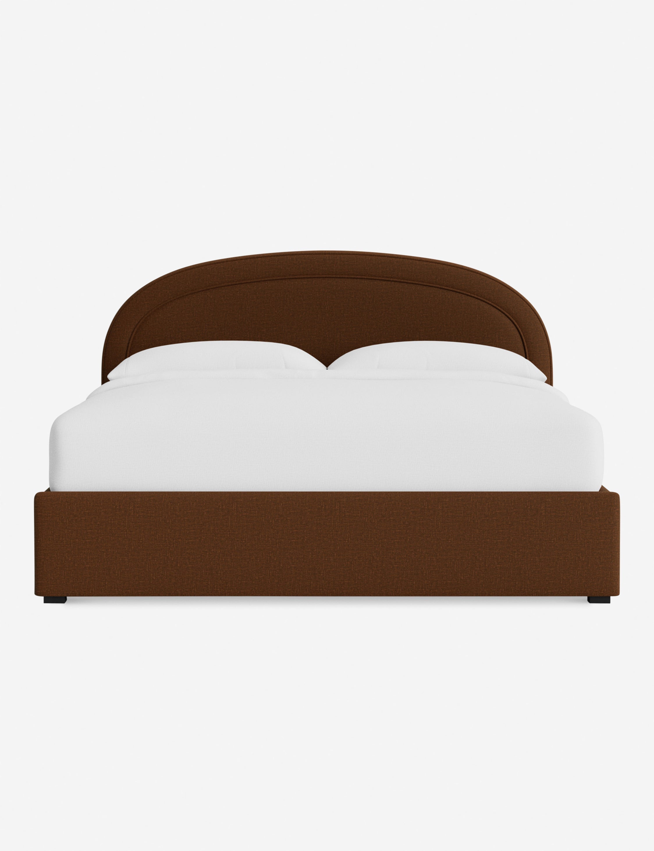Nexus Platform Bed | Arched Headboard, Bespoke Upholstery
