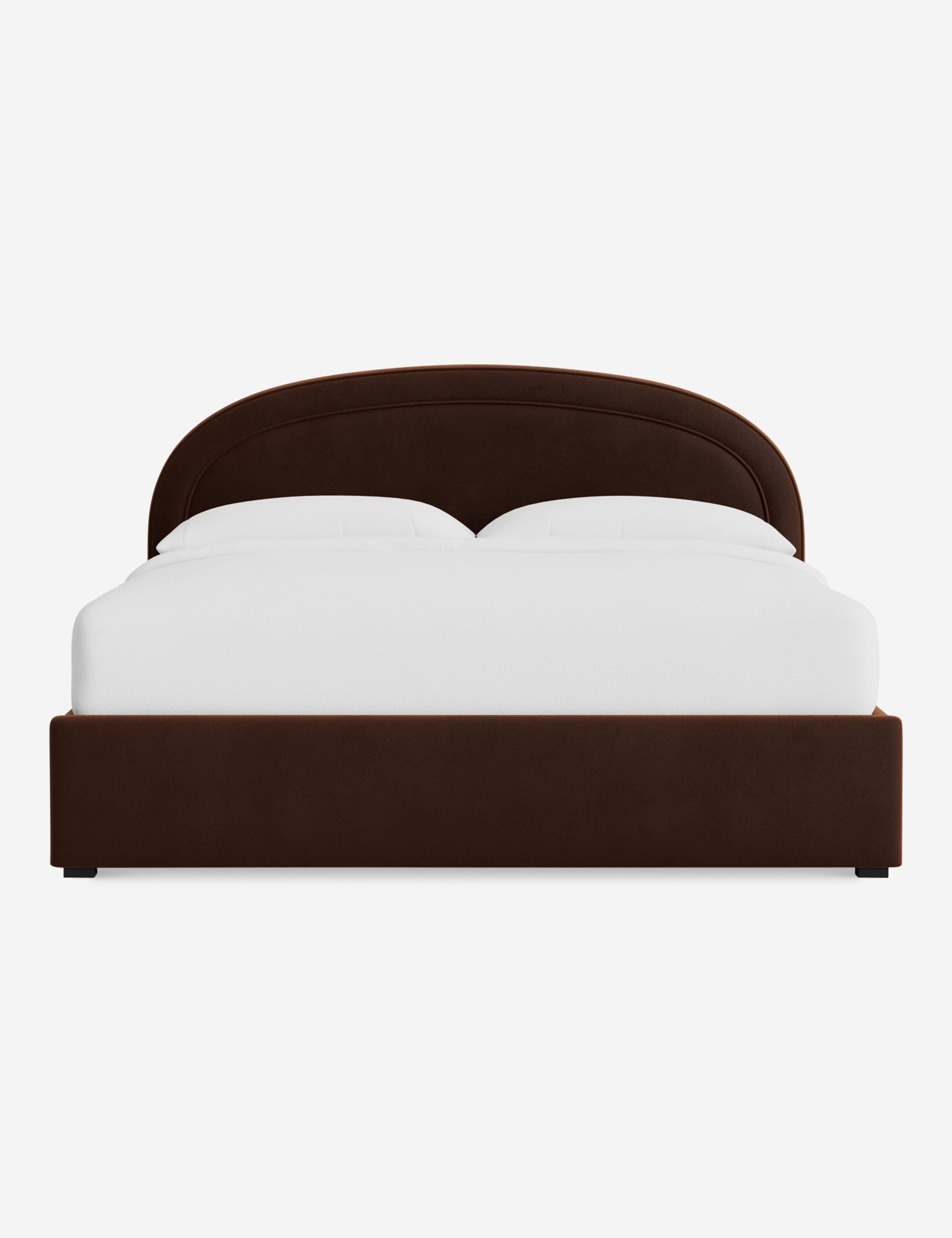 Nexus Platform Bed | Arched Headboard, Bespoke Upholstery