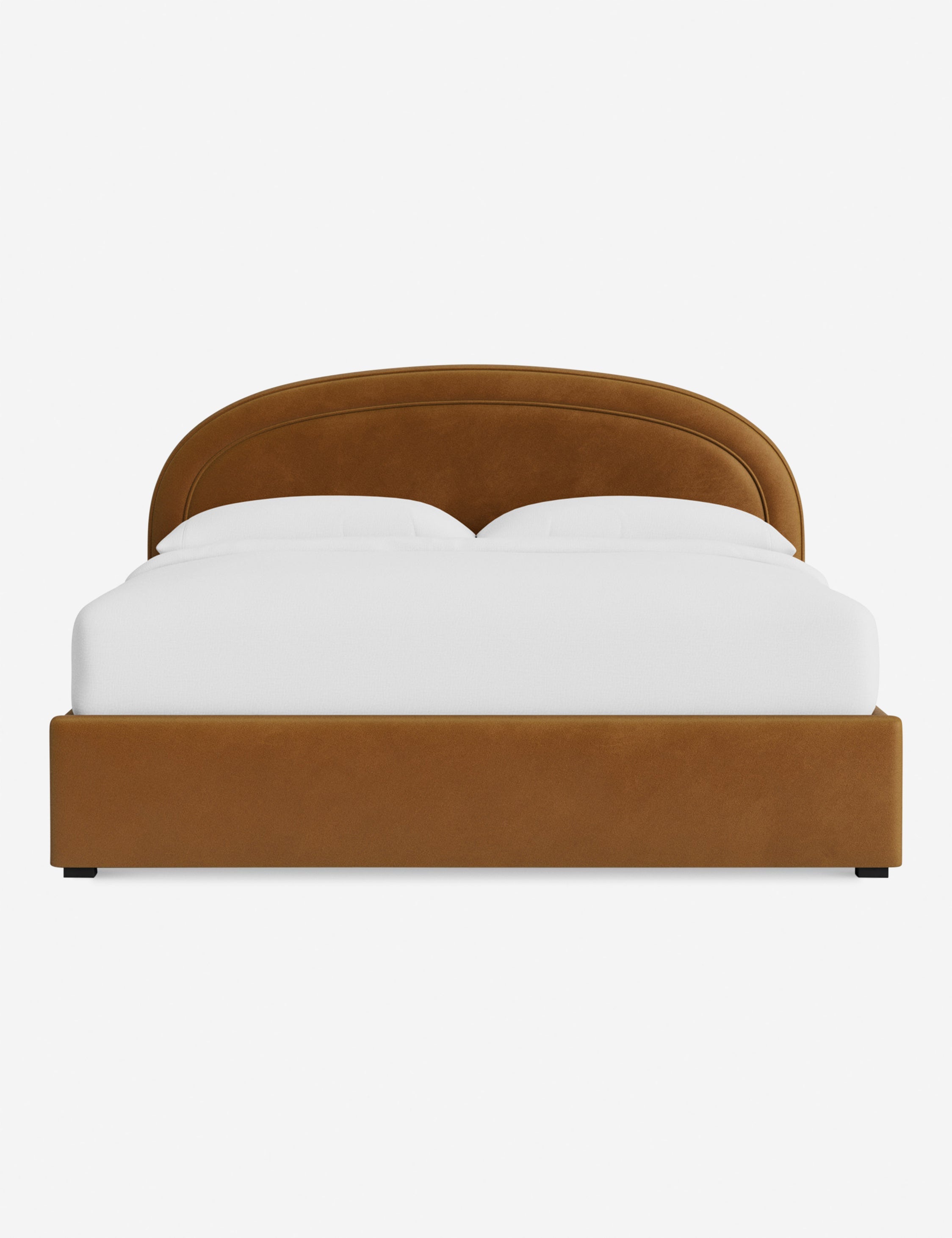 Nexus Platform Bed | Arched Headboard, Bespoke Upholstery
