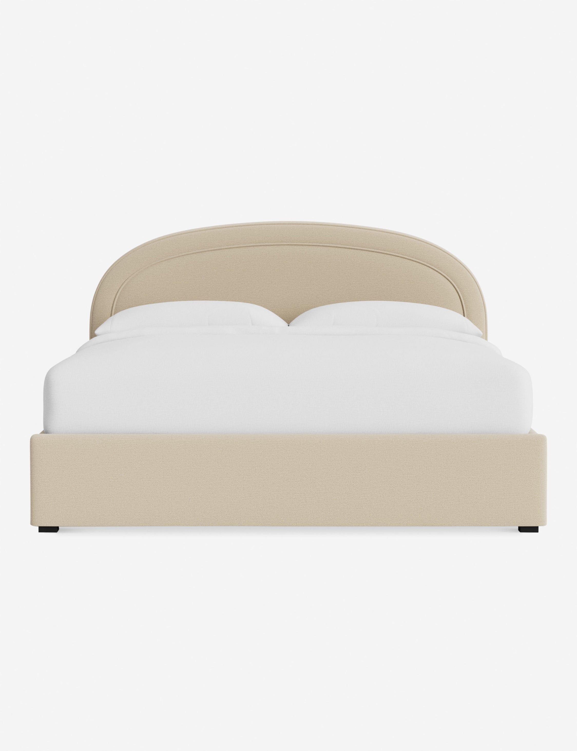 Nexus Platform Bed | Arched Headboard, Bespoke Upholstery