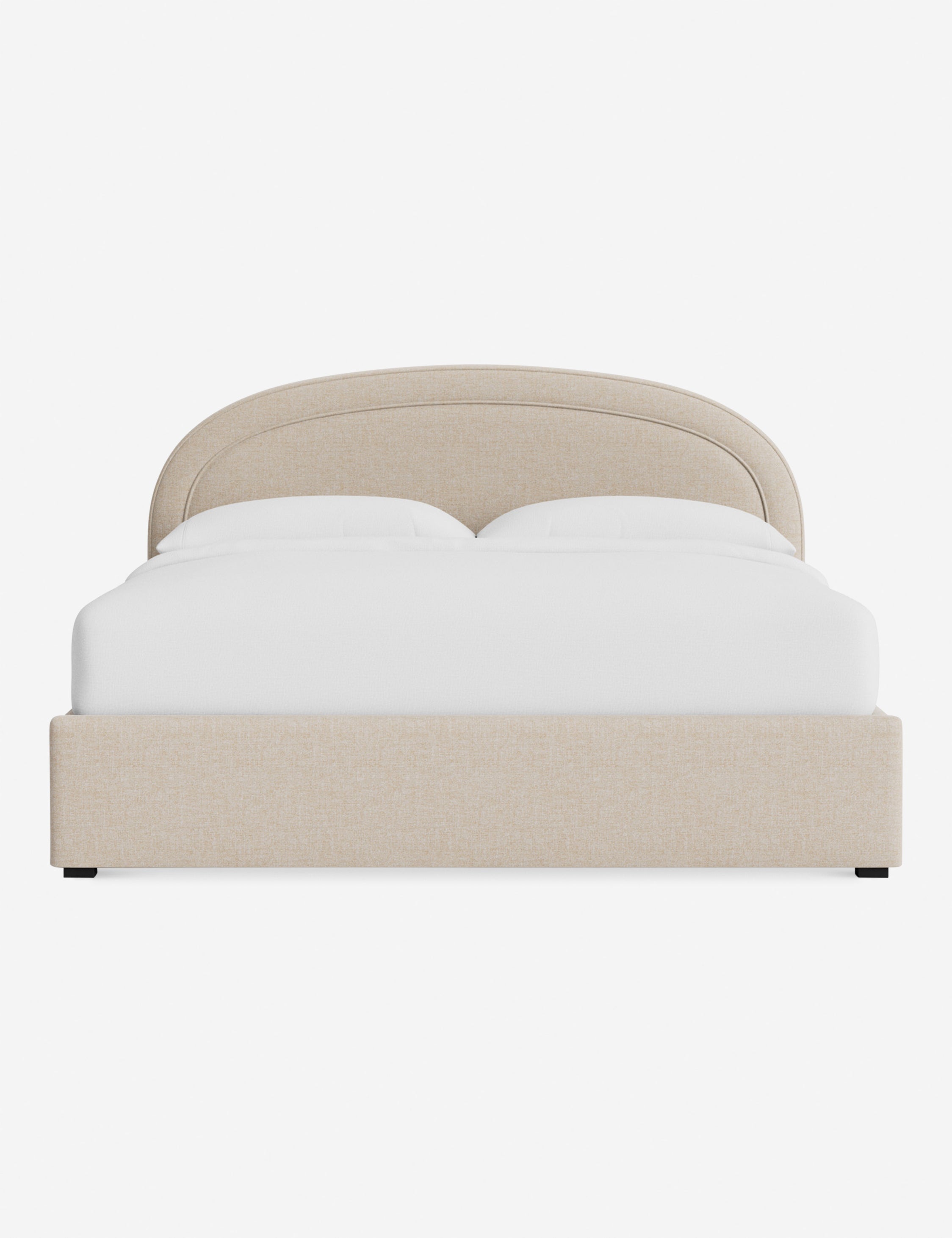 Nexus Platform Bed | Arched Headboard, Bespoke Upholstery