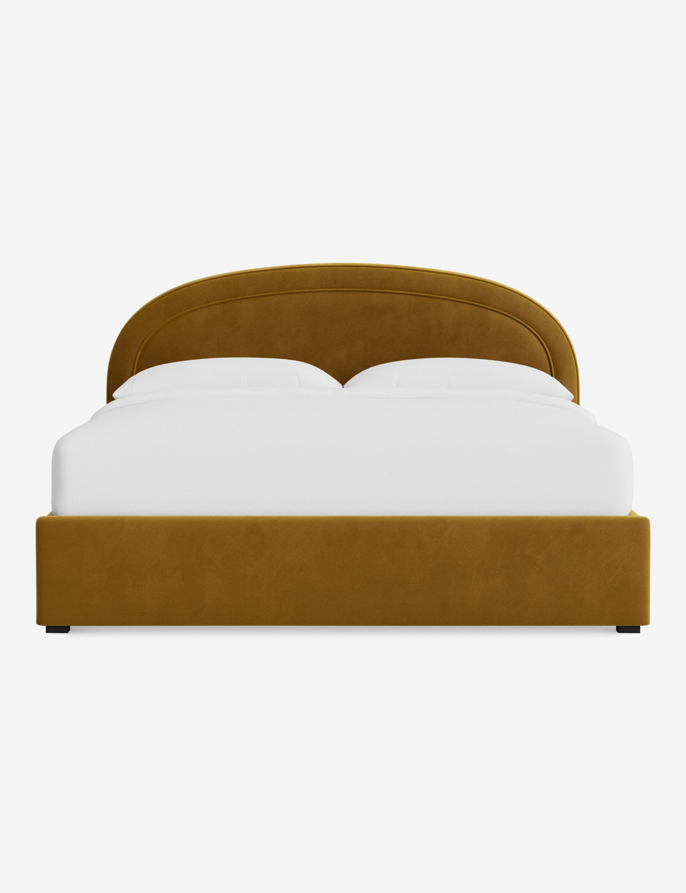 Nexus Platform Bed | Arched Headboard, Bespoke Upholstery