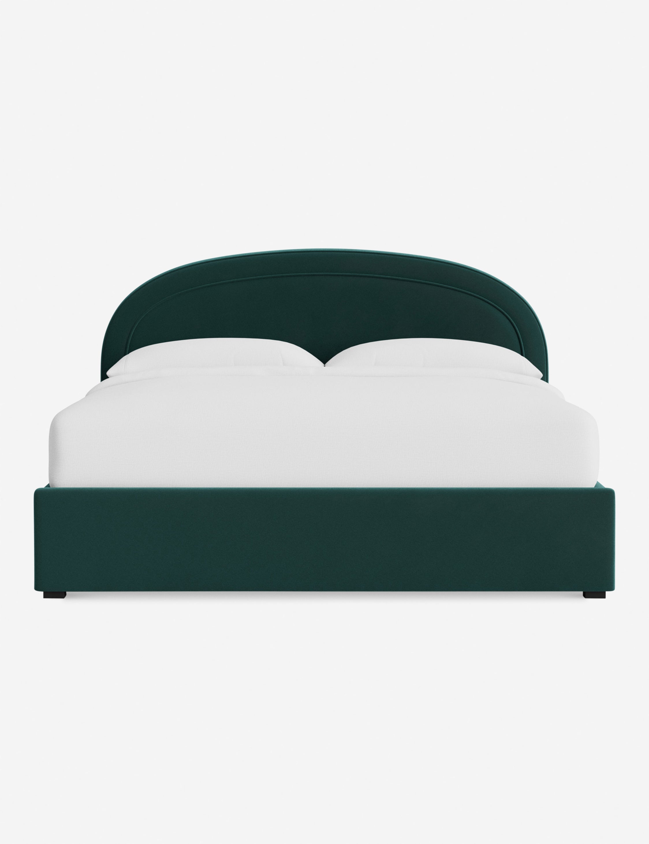 Nexus Platform Bed | Arched Headboard, Bespoke Upholstery
