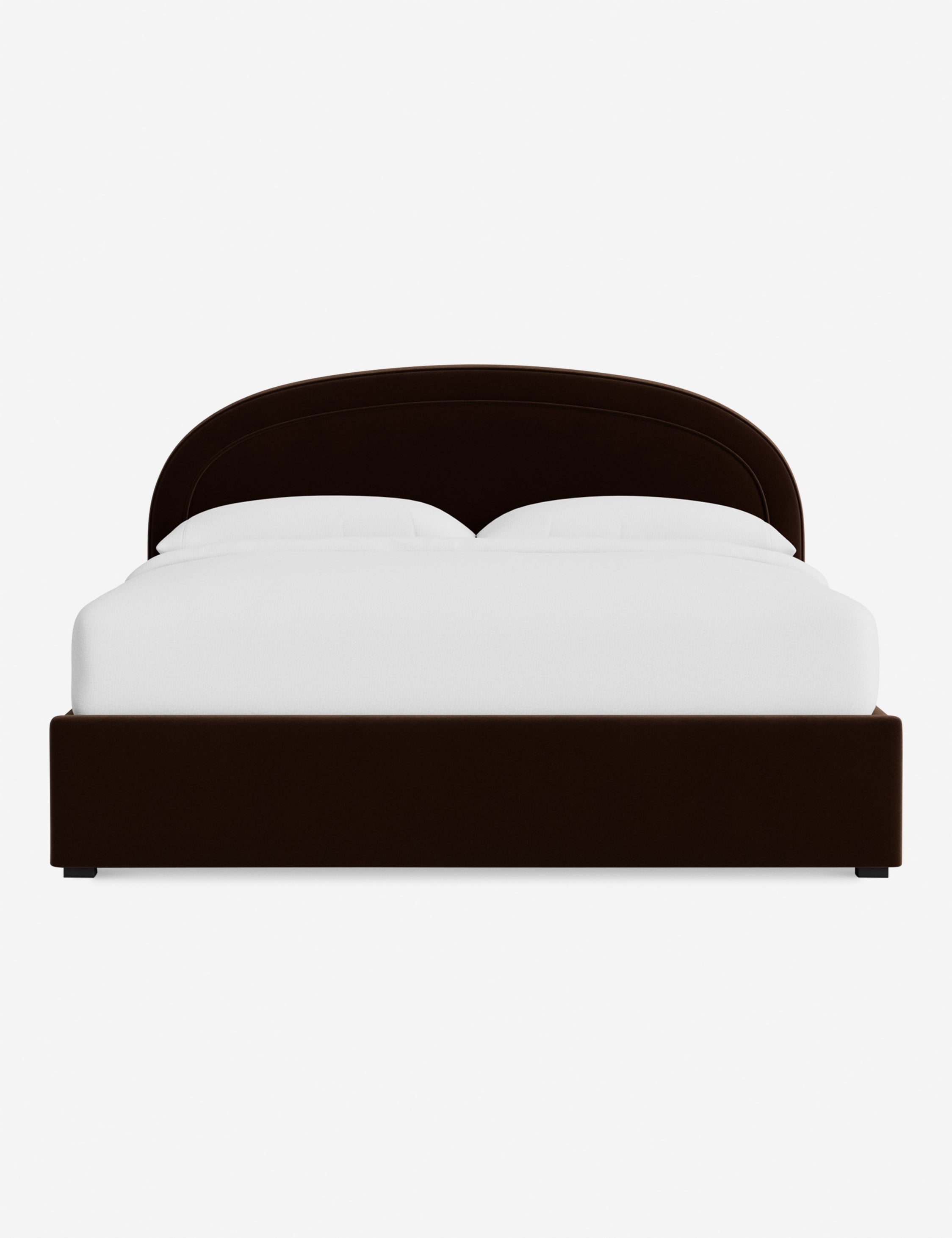 Nexus Platform Bed | Arched Headboard, Bespoke Upholstery