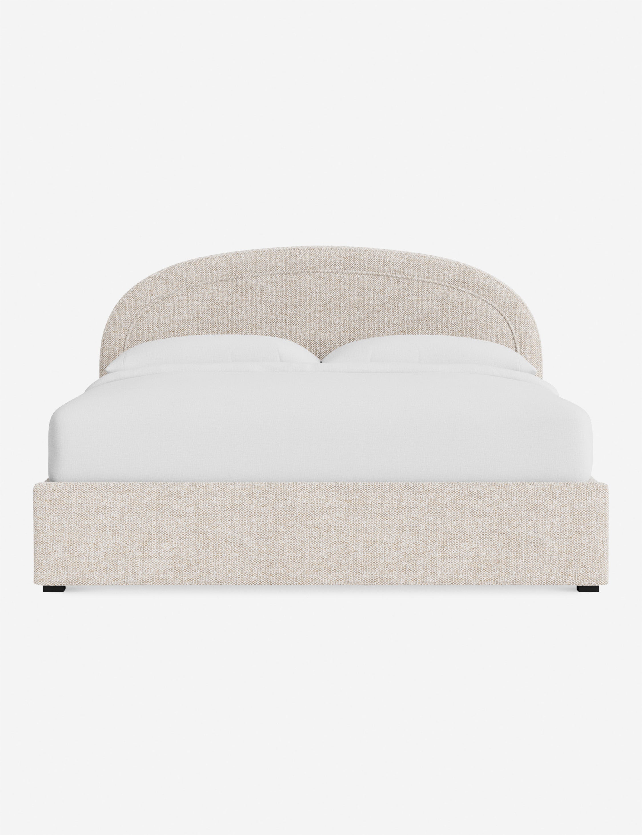 Nexus Platform Bed | Arched Headboard, Bespoke Upholstery