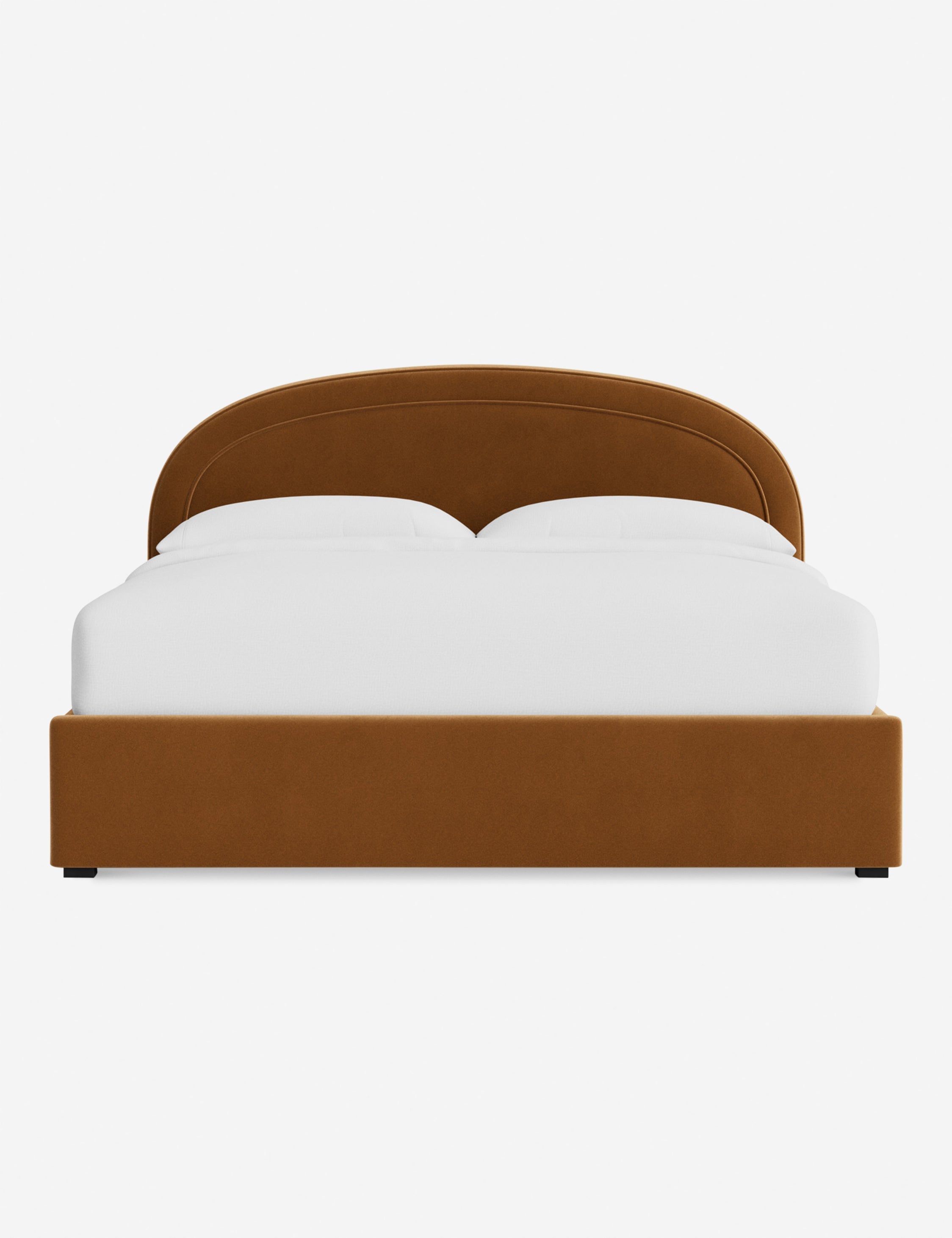 Nexus Platform Bed | Arched Headboard, Bespoke Upholstery