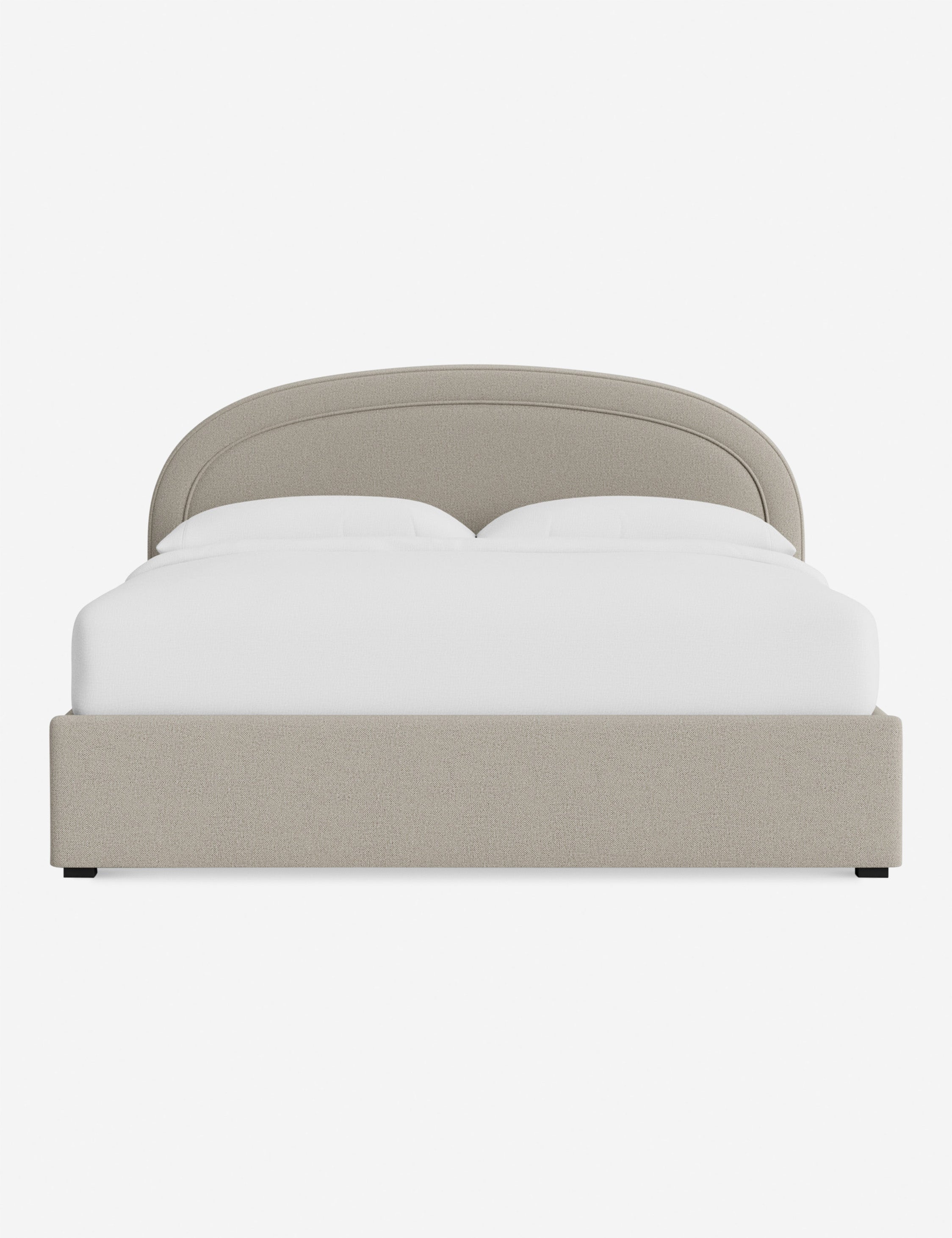 Nexus Platform Bed | Arched Headboard, Bespoke Upholstery