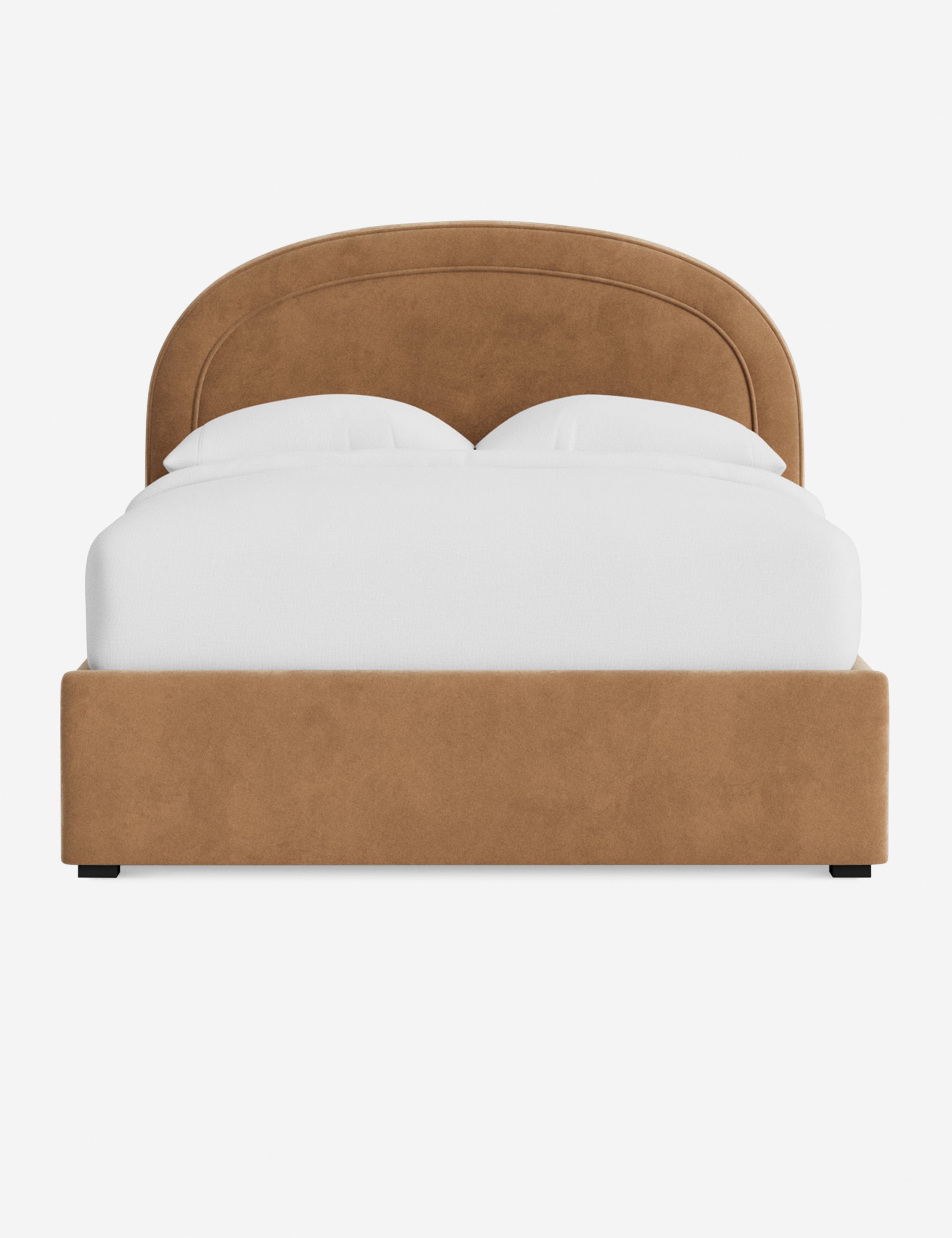 Nexus Platform Bed | Arched Headboard, Bespoke Upholstery